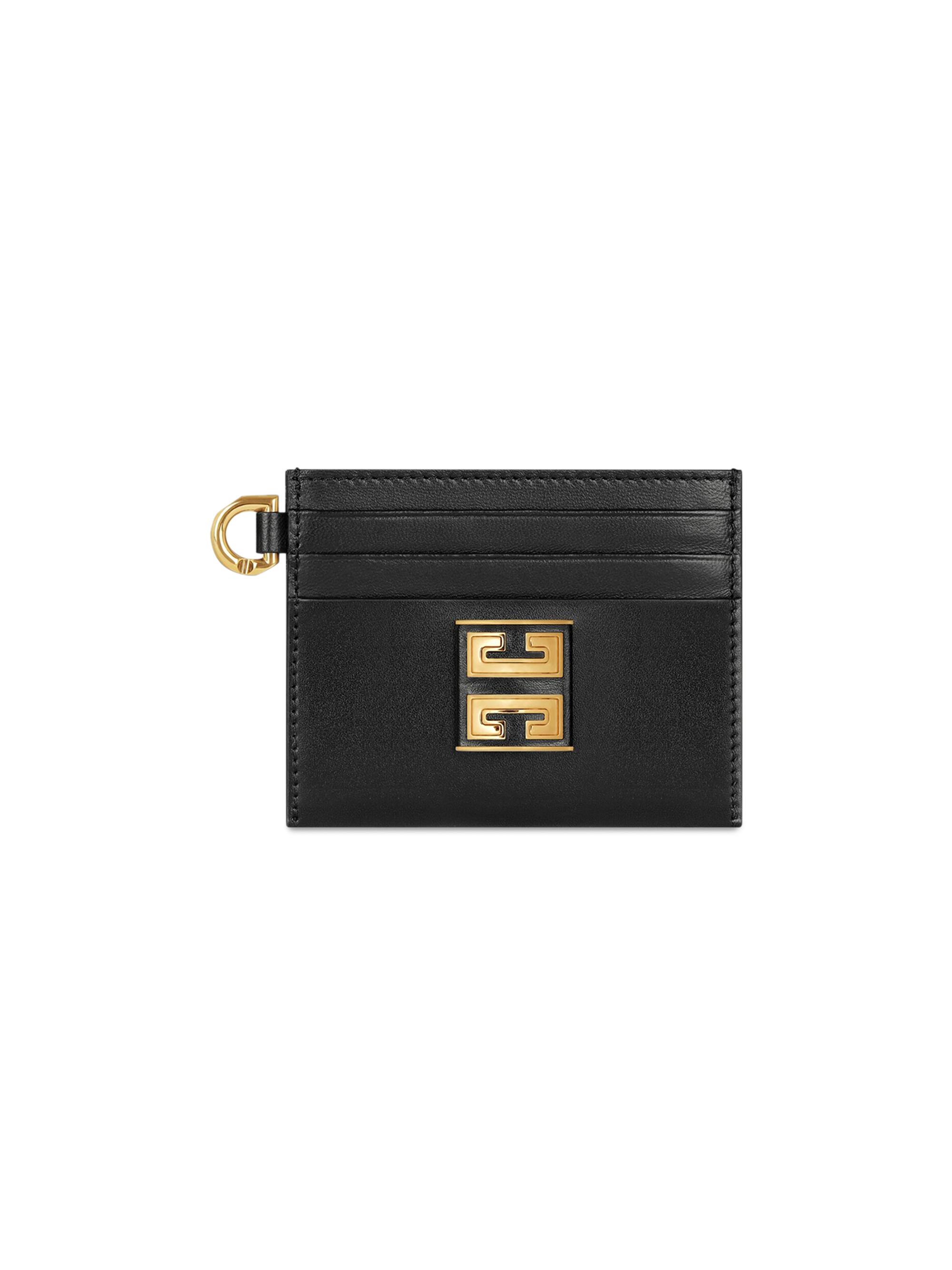 Givenchy Women's 4G Card Holder In Leather - Black