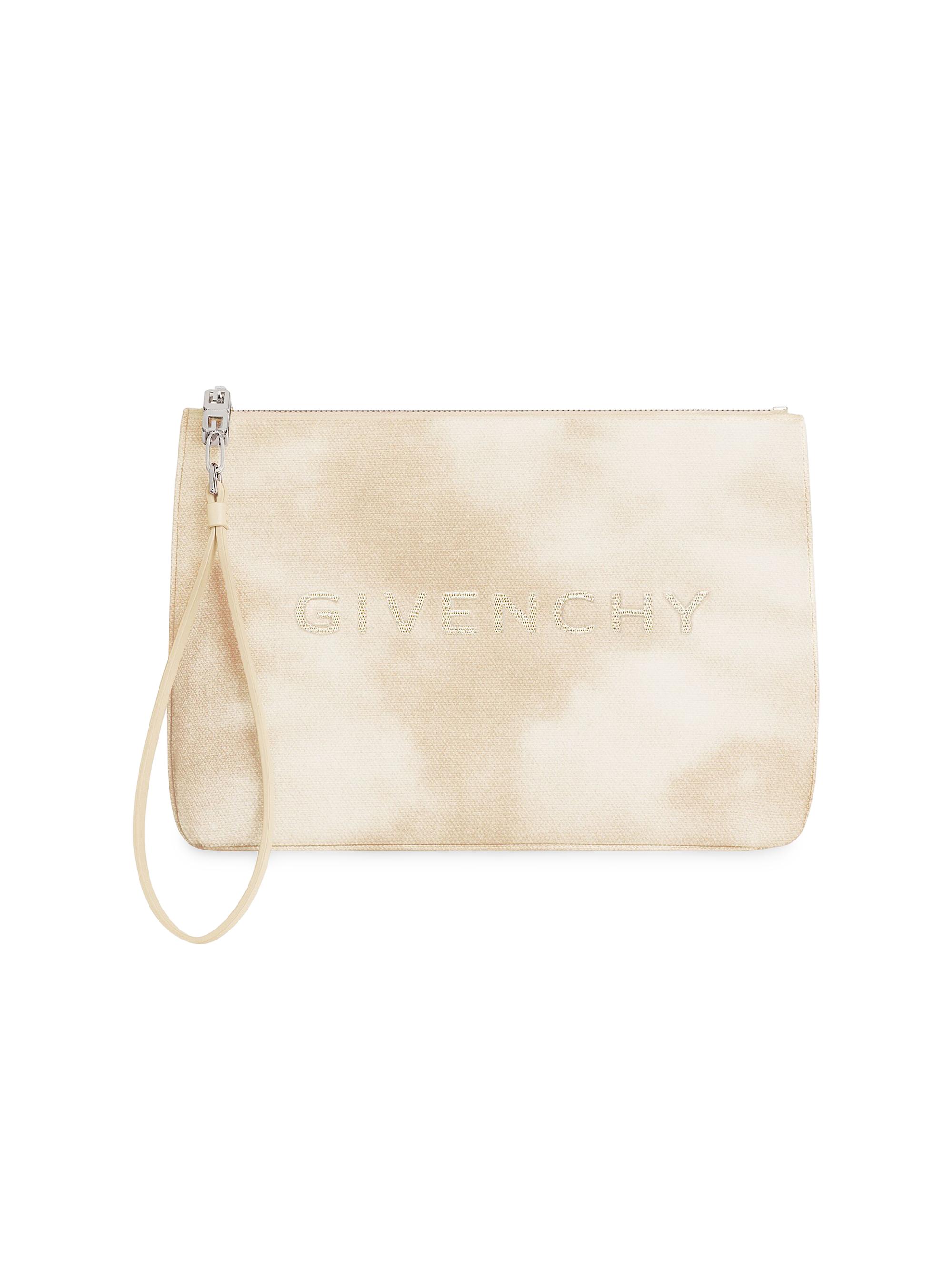 Givenchy Women's Travel Pouch In Tie And Dye Canvas - Dusty Gold