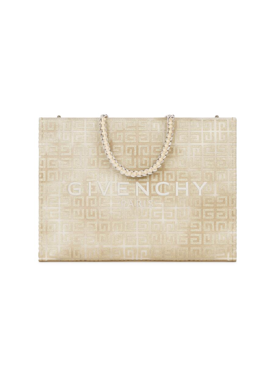 Givenchy G-Tote Medium Shopping Bag in 4G Logo Canvas with