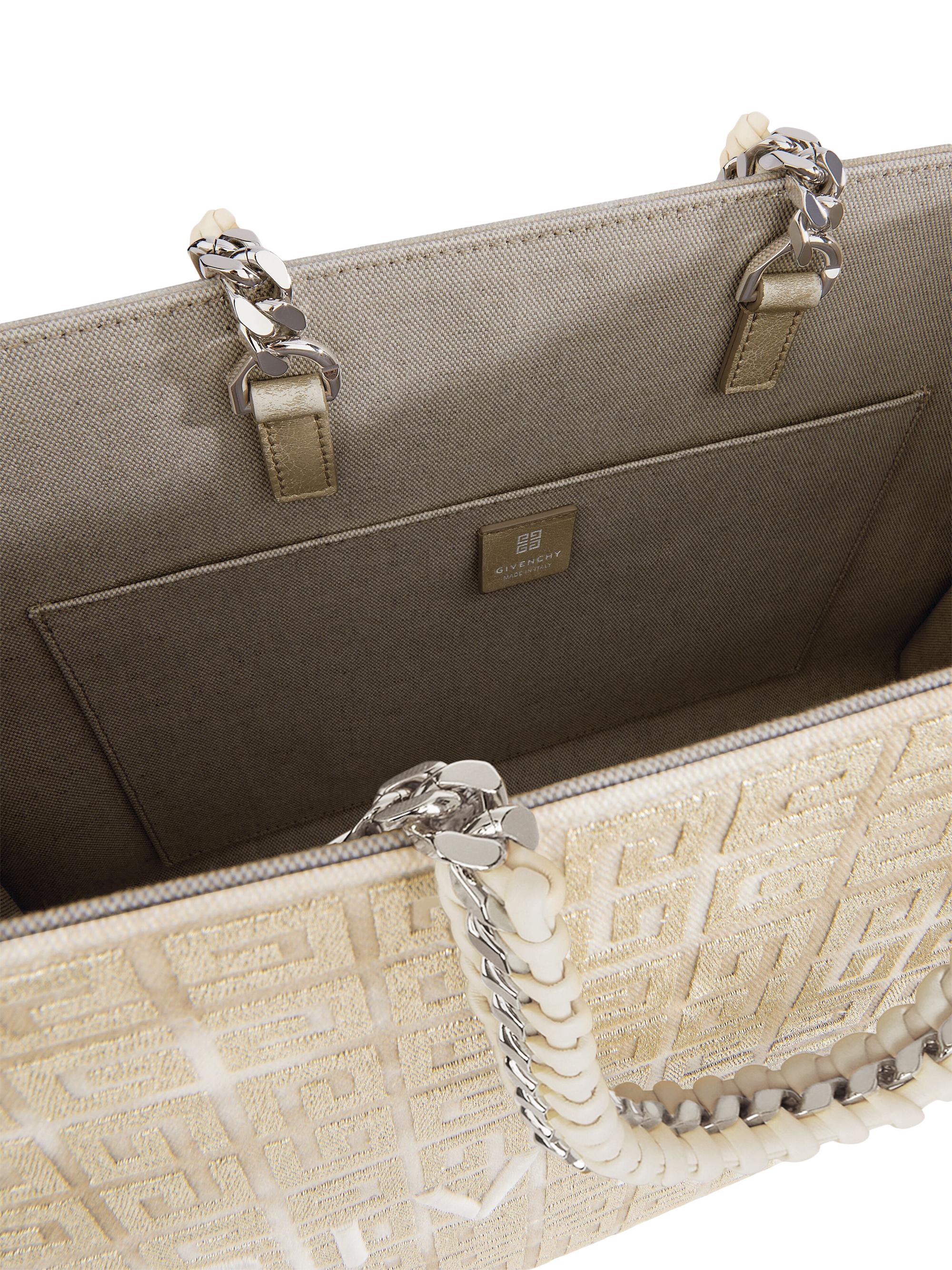 Givenchy Medium G-Tote Shopping Bag in 4G Canvas with Chain | Saks