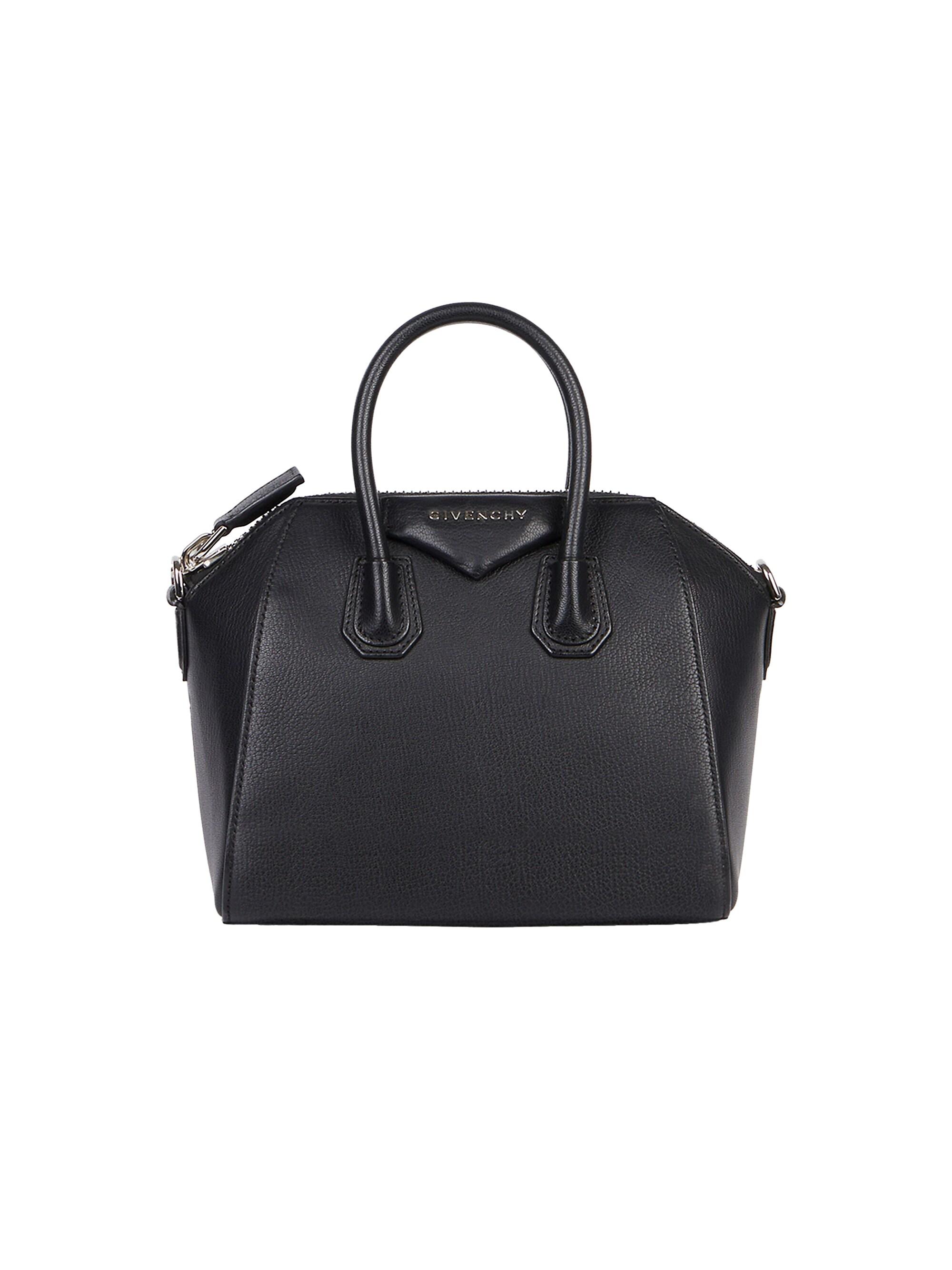 Givenchy Women's Mini Antigona Bag in Grained Leather - Black