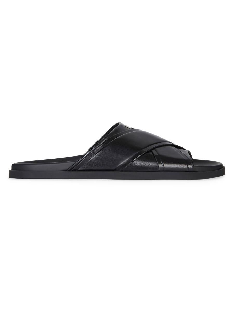 Givenchy G Plage Flat Sandals In Leather | Saks Fifth Avenue