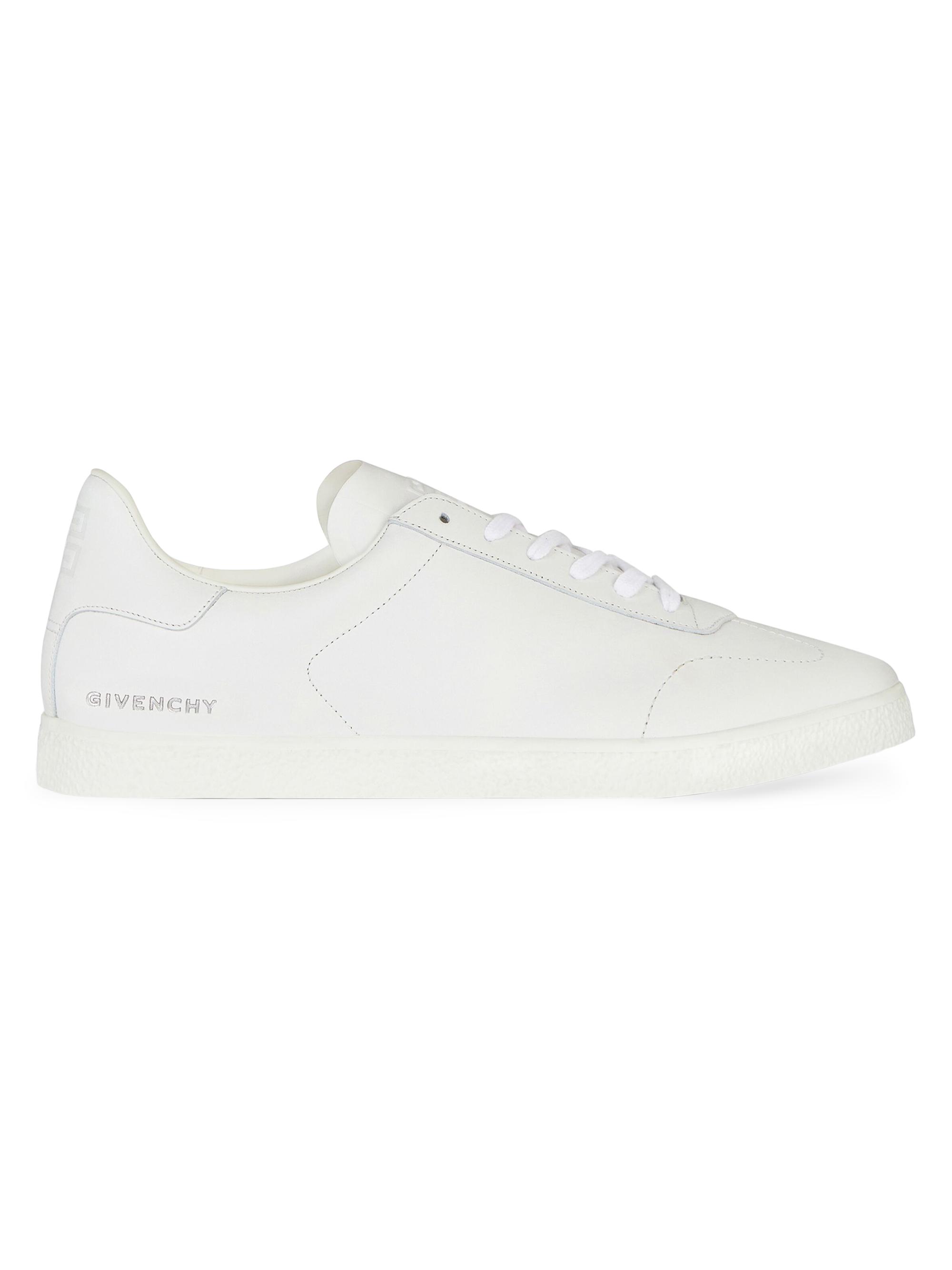 Givenchy Men's Town Sneakers In Leather - White