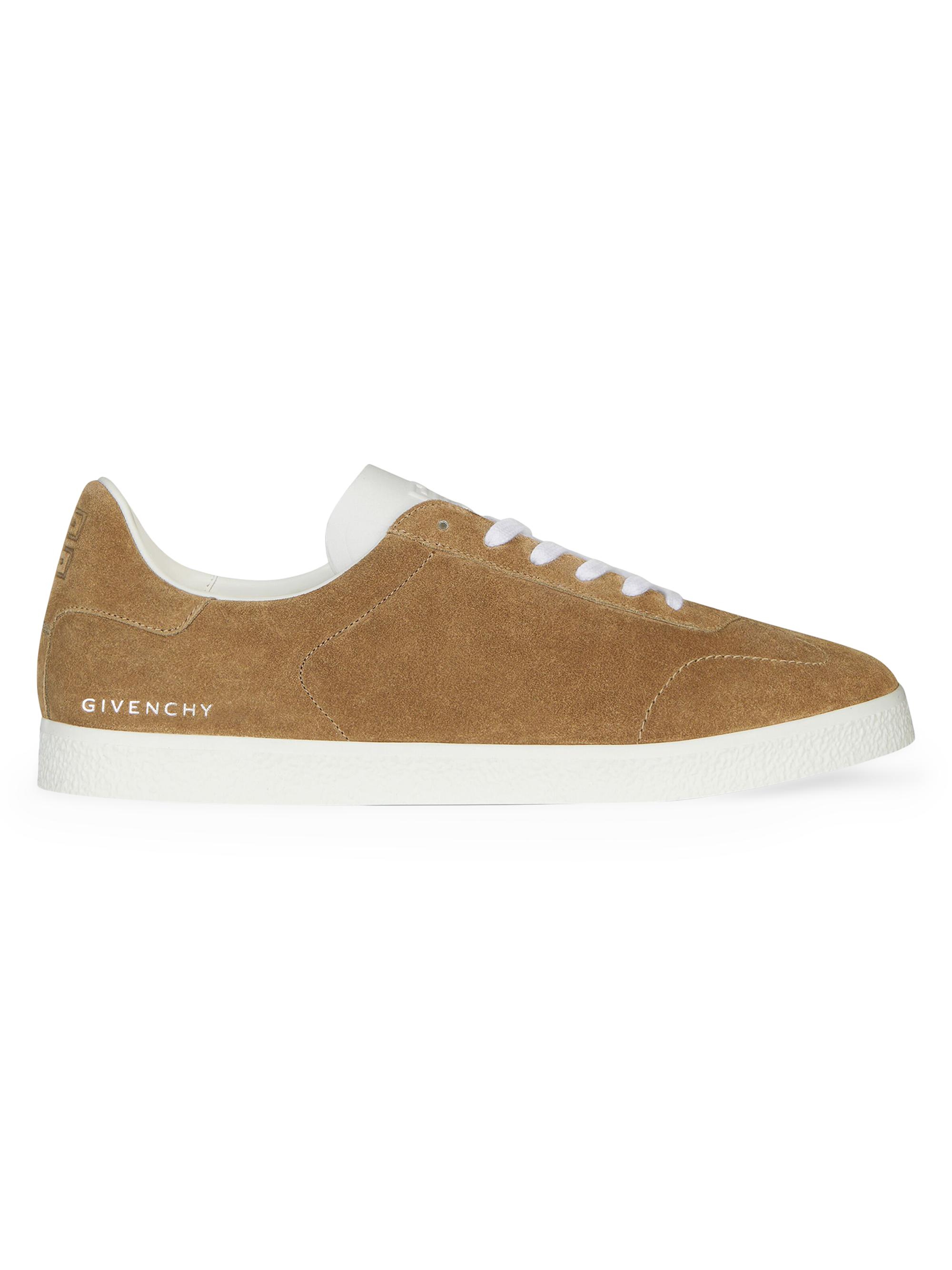 Givenchy Men's Town Sneakers In Suede - Light Brown