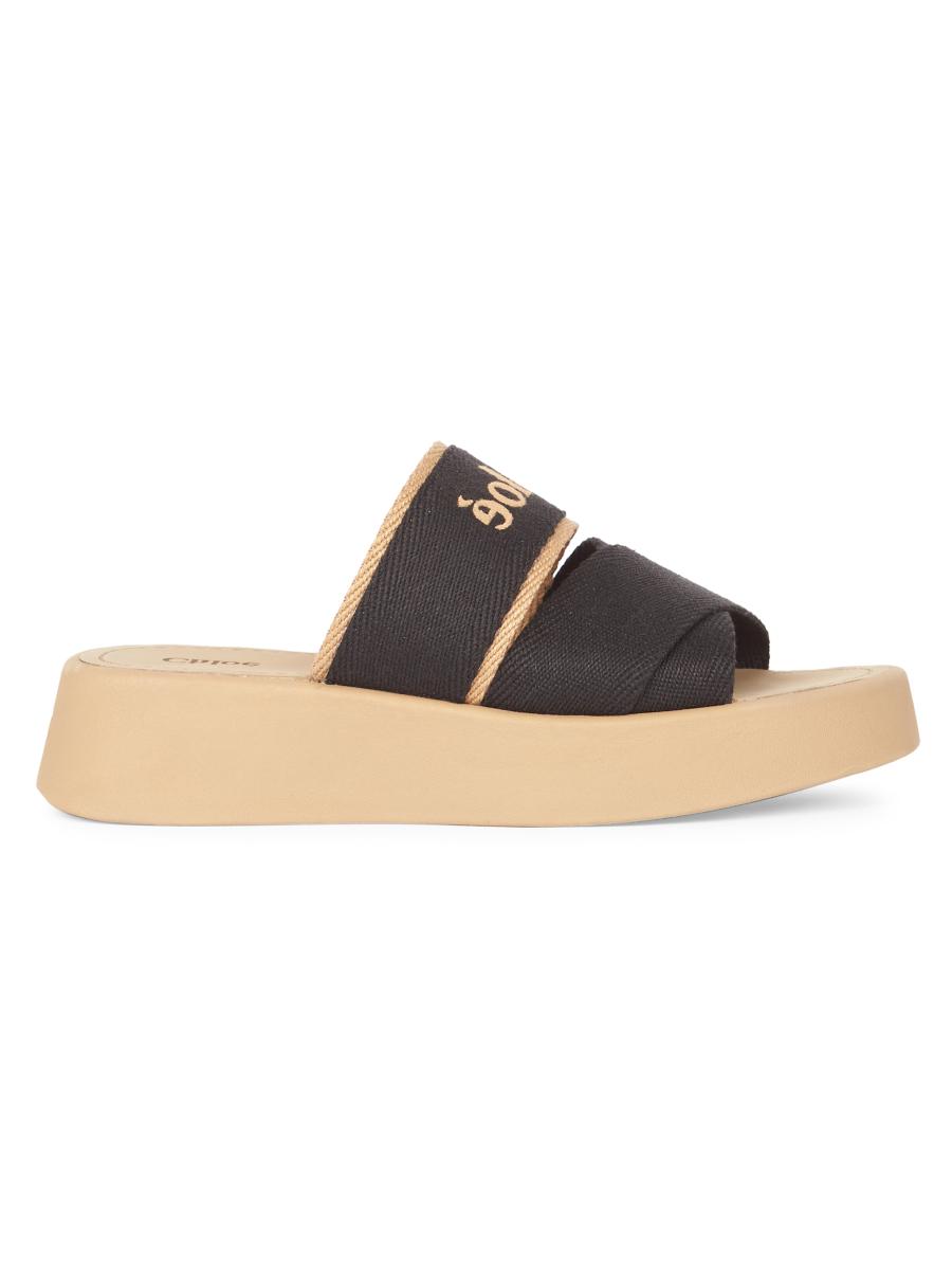 【Chloe】Mila プラットフォーム スライド Shop Chloé Mila Platform Sandals | Saks Fifth Avenue