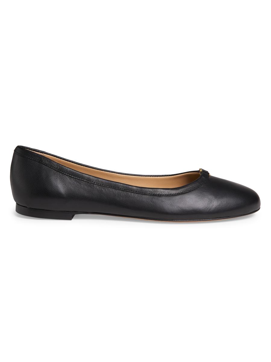 Chloé Marcie Leather Ballet Flats | Saks Fifth Avenue
