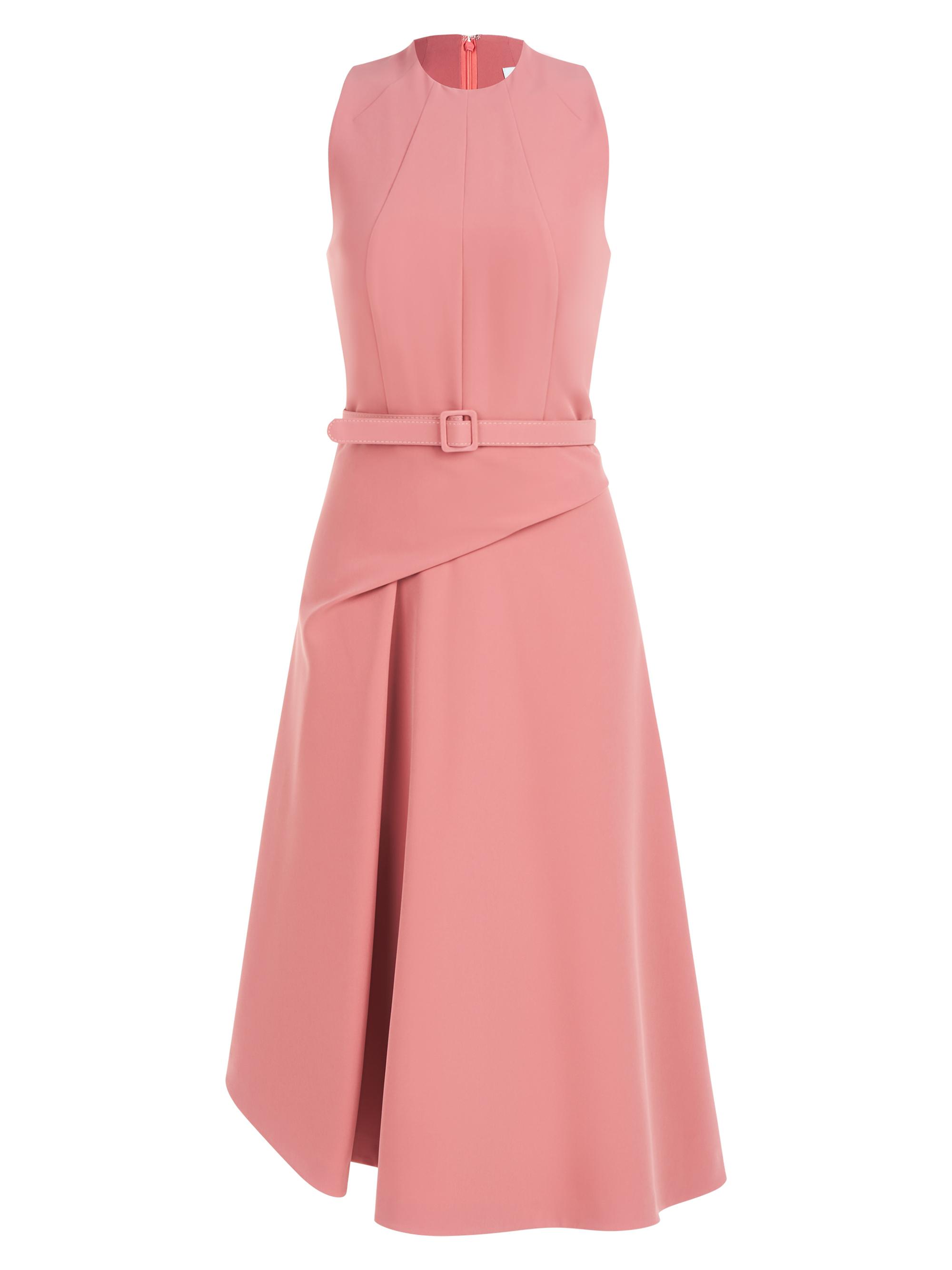 Kay Unger Women's Noella Belted Midi-Dress - Champagne Rose