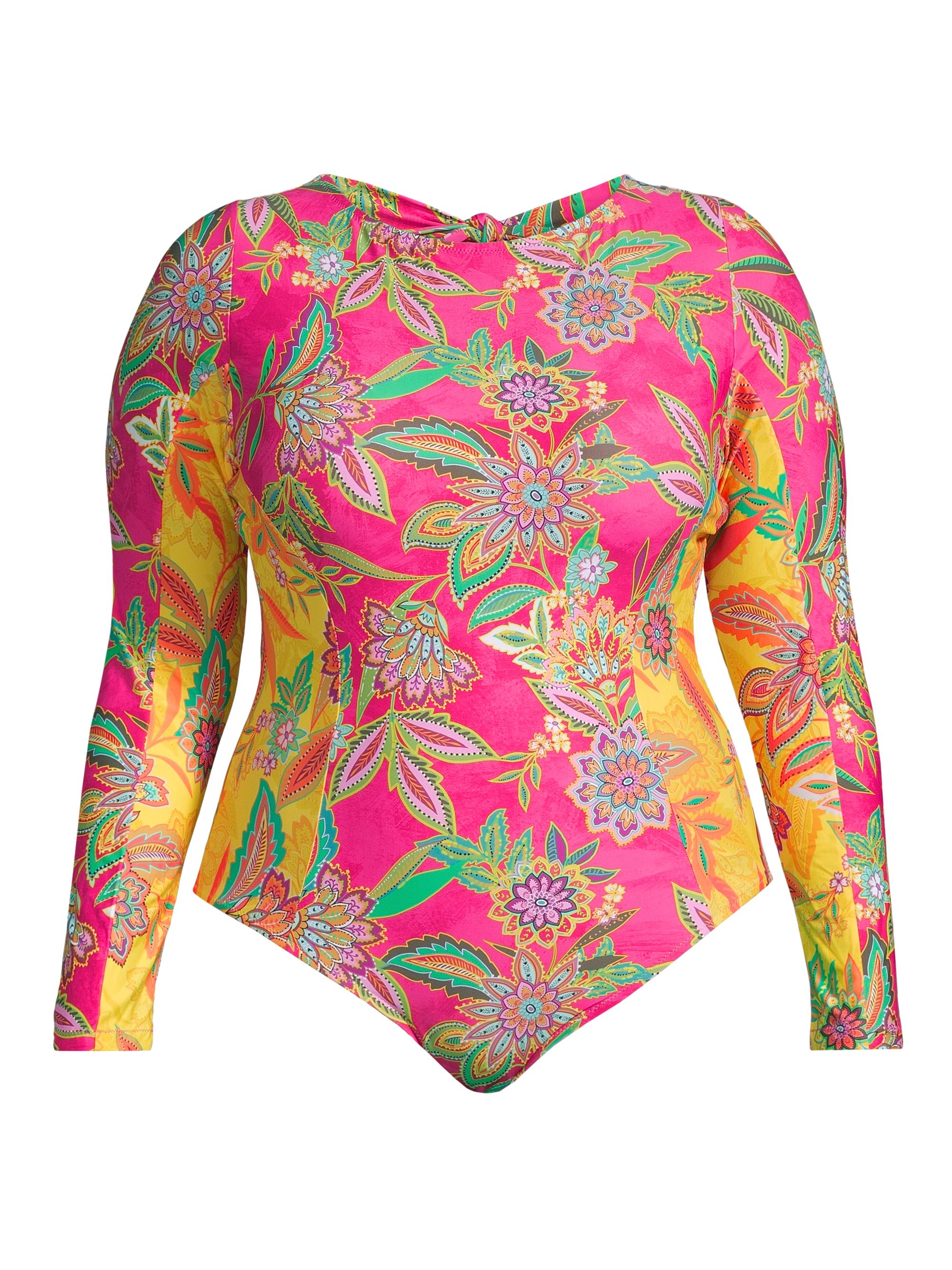 Johnny Was Women's Flamingo Floral One-Piece Swimsuit