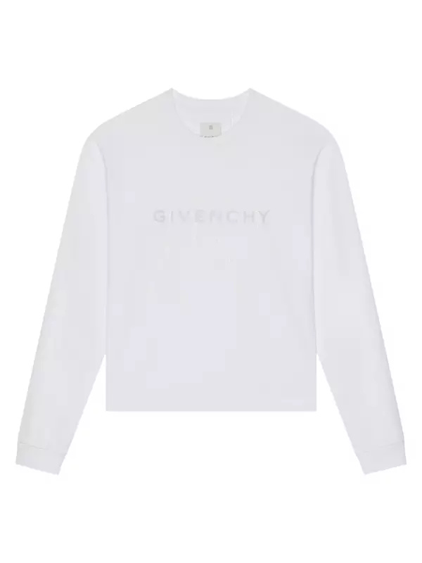 Shop Givenchy Boxy Fit Artwork Reflective Saks T-Shirt With Cotton | In Avenue Fifth