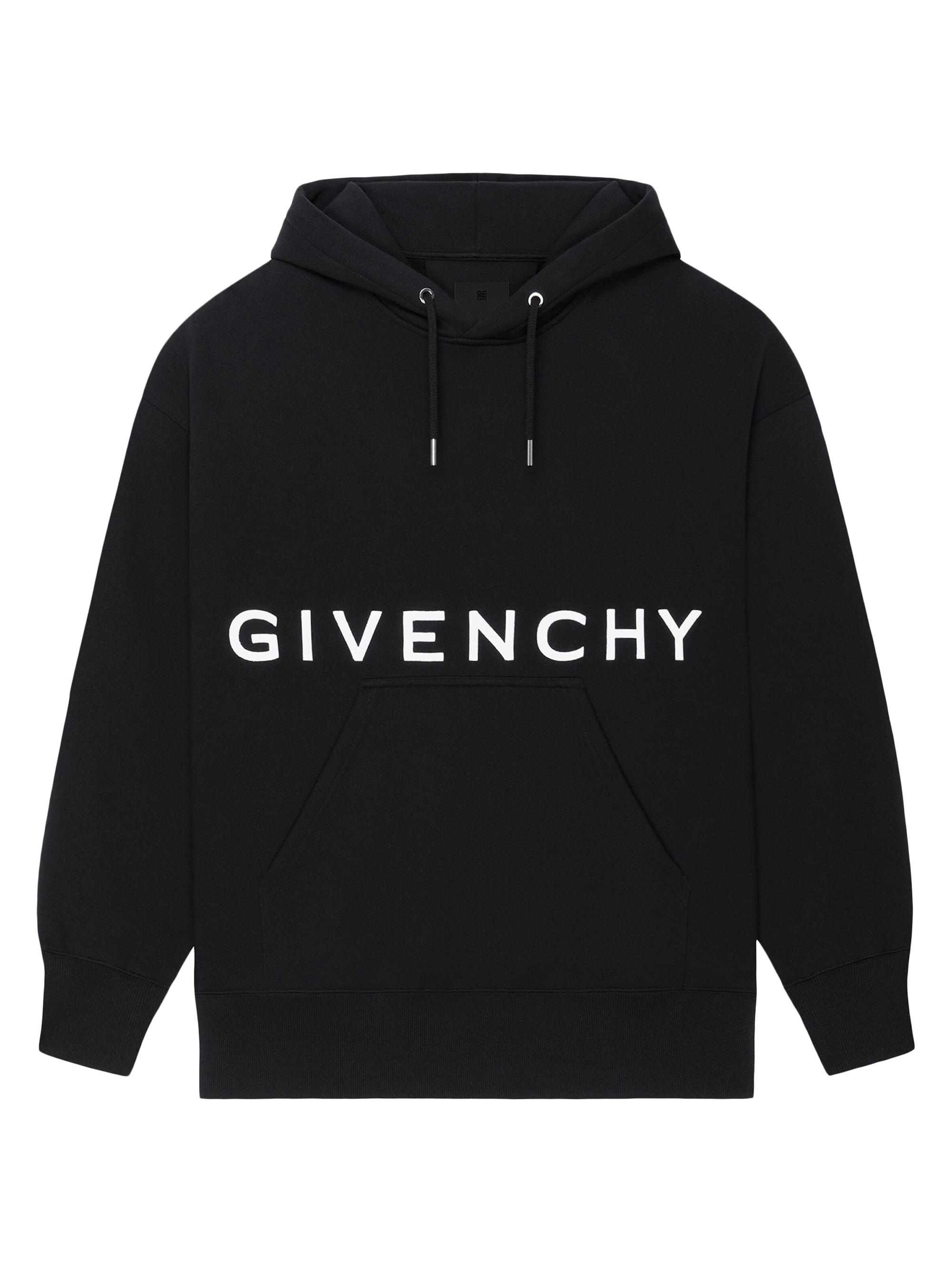Givenchy Men's 4G Slim Fit Hoodie in Fleece - Black