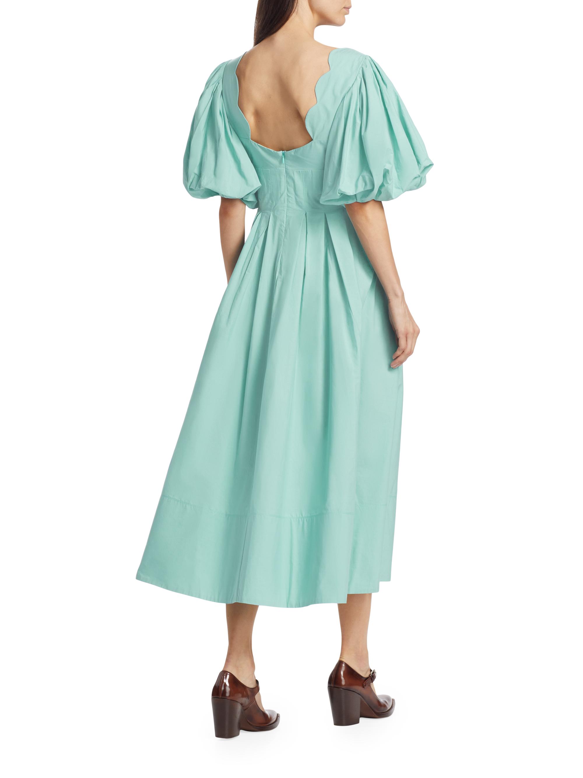 farm rio grey blue cut out midi dress Grey Blue Cut Out Midi Dress – FARM Rio main image 1