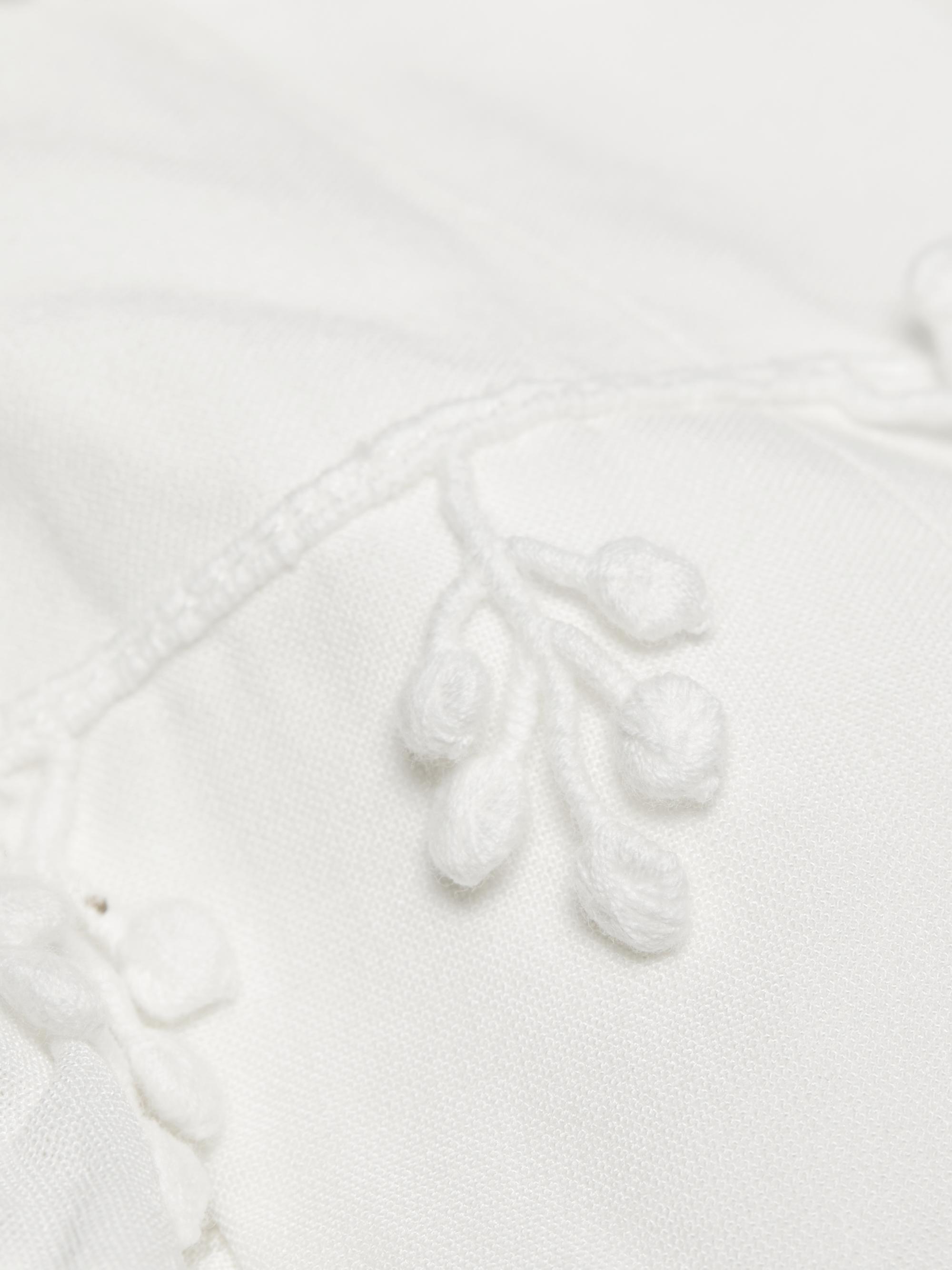 knee length dresses for ladies Light Blue Embroidery Short Sleeve Midi Dress