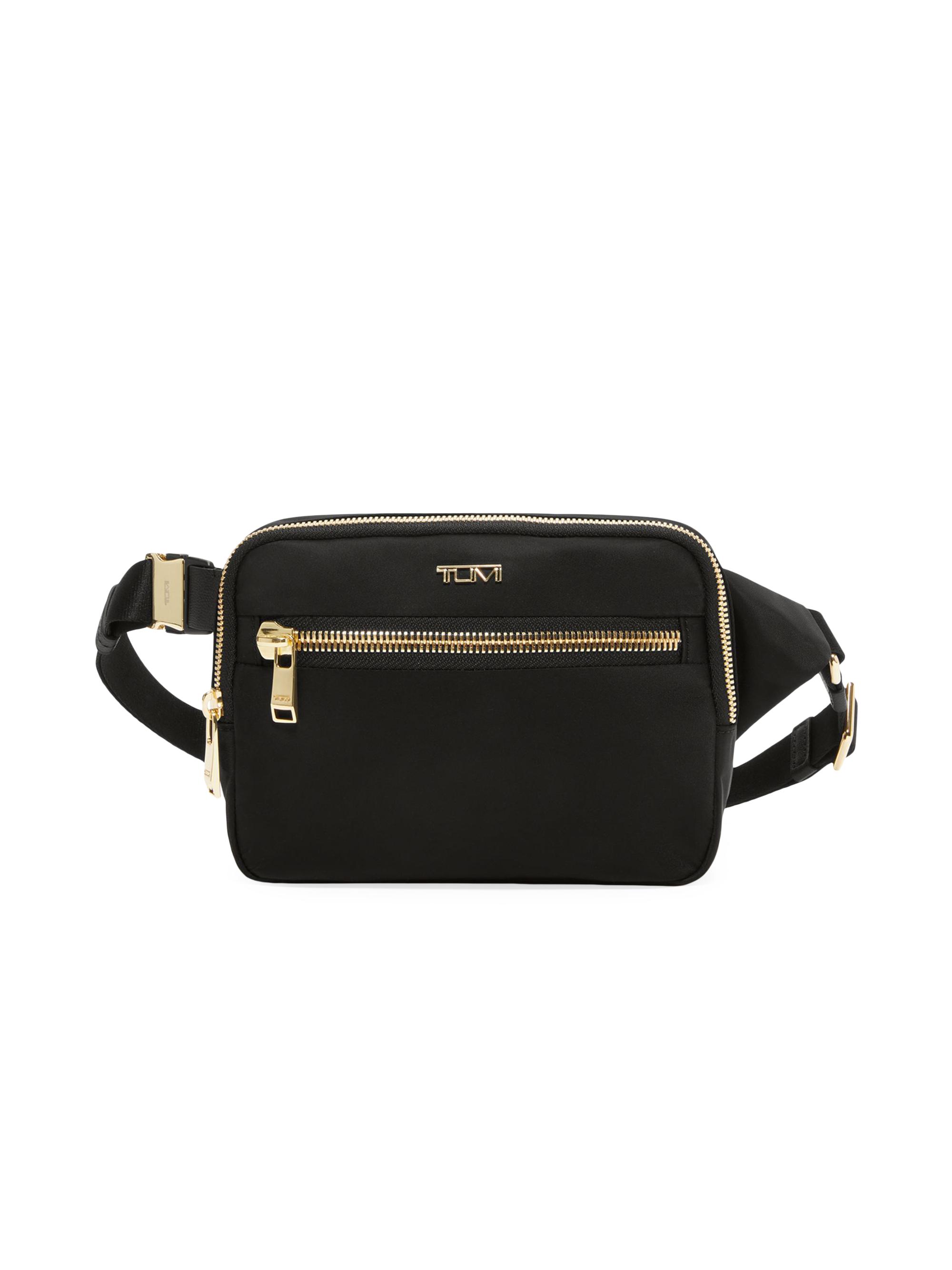 TUMI Men's Sedona Nylon Crossbody Sling Bag - Black Gold