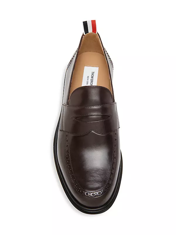 Shop Thom Browne Classic Leather Penny Loafers | Saks Fifth Avenue