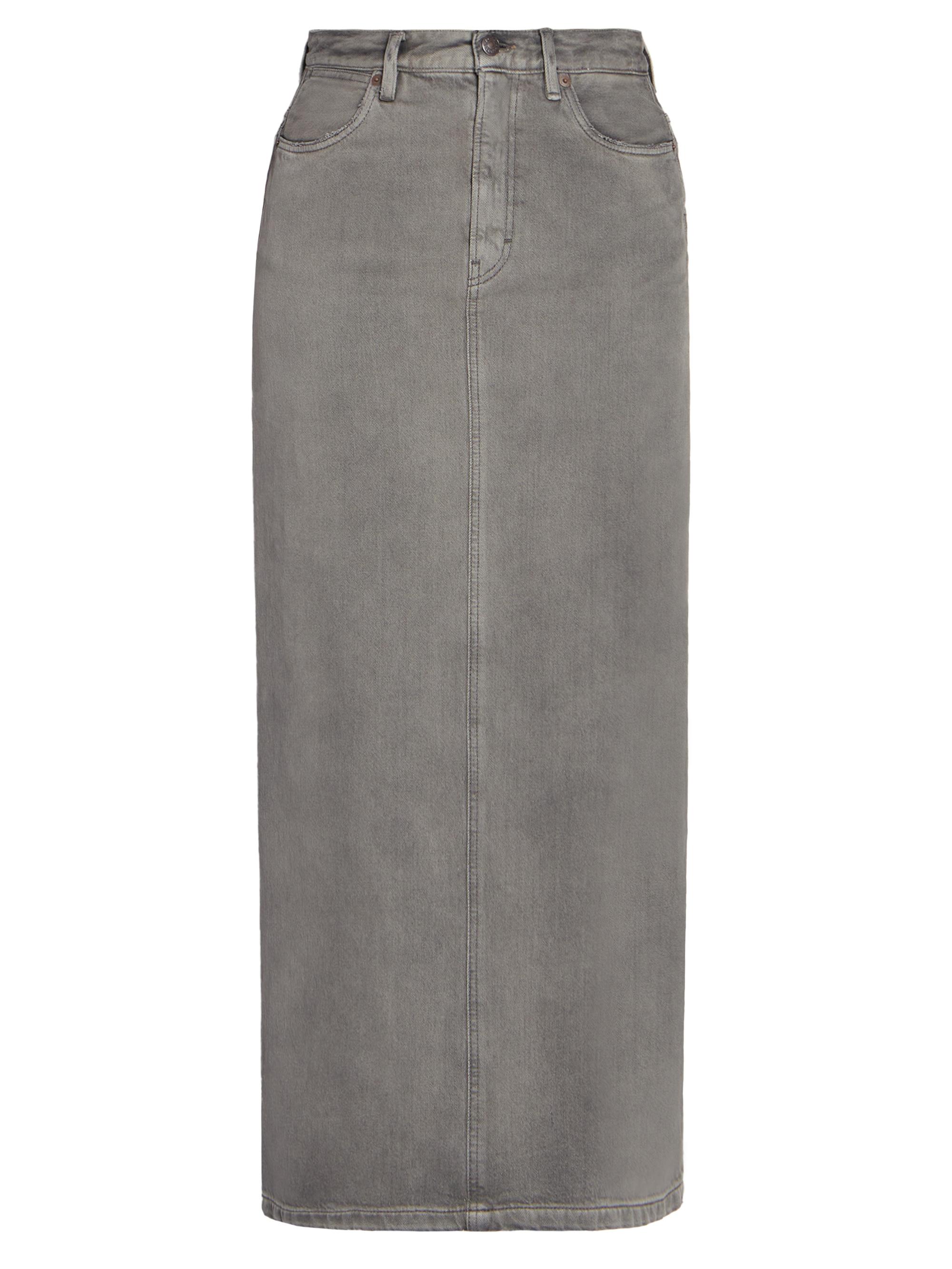 Acne Studios Women's Philo Saxon Denim Maxi Skirt - Anthracite Grey