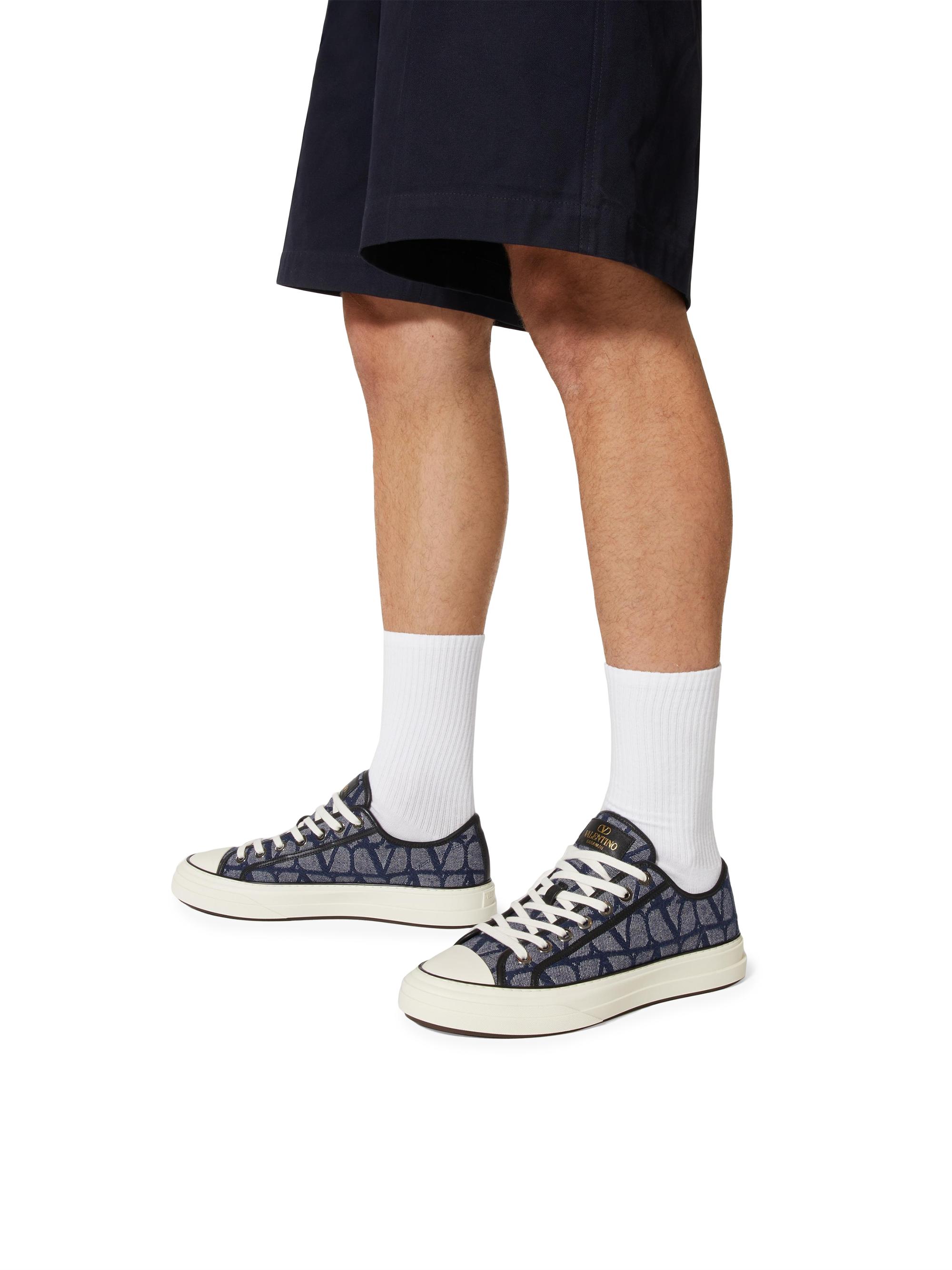 Valentino Garavani Denim Effect Jacquard Toile Iconographe