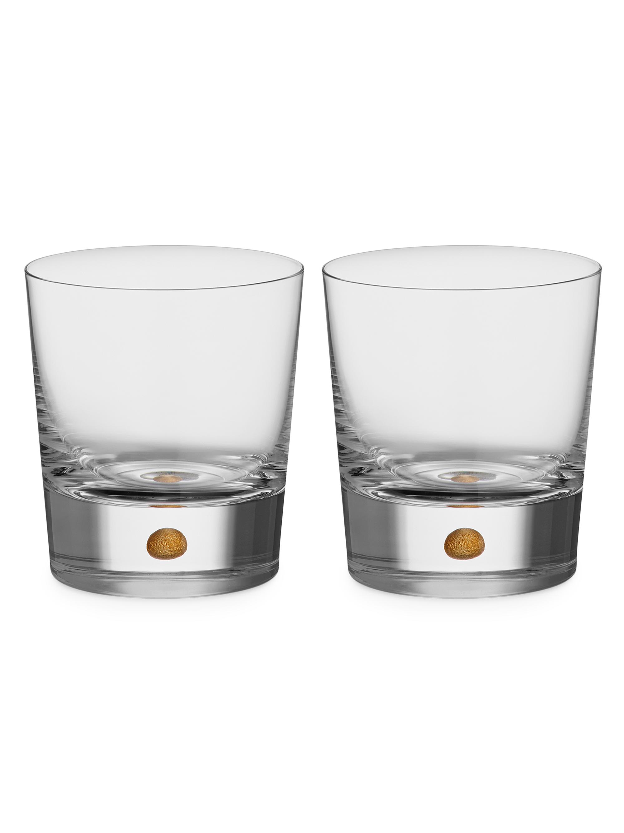 Orrefors Intermezzo 2-Piece Double Old Fashioned Glass Set - Gold