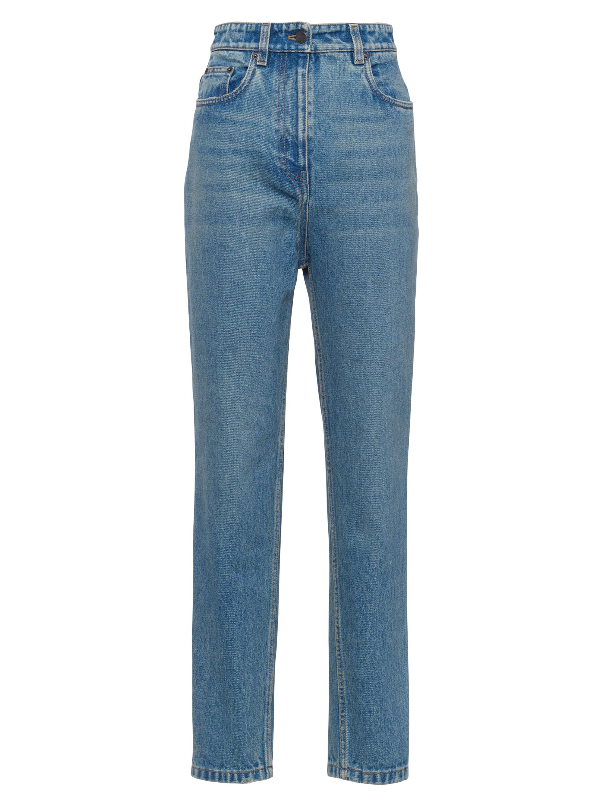 Prada Women's Five-Pocket Denim Jeans - Blue