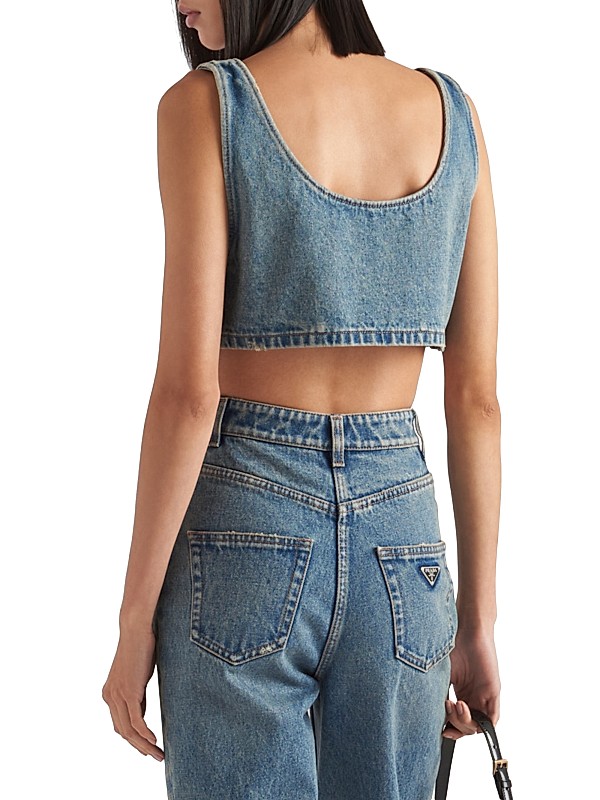Shop Prada Denim Top | Saks Fifth Avenue Shop Prada Denim Top | Saks Fifth Avenue