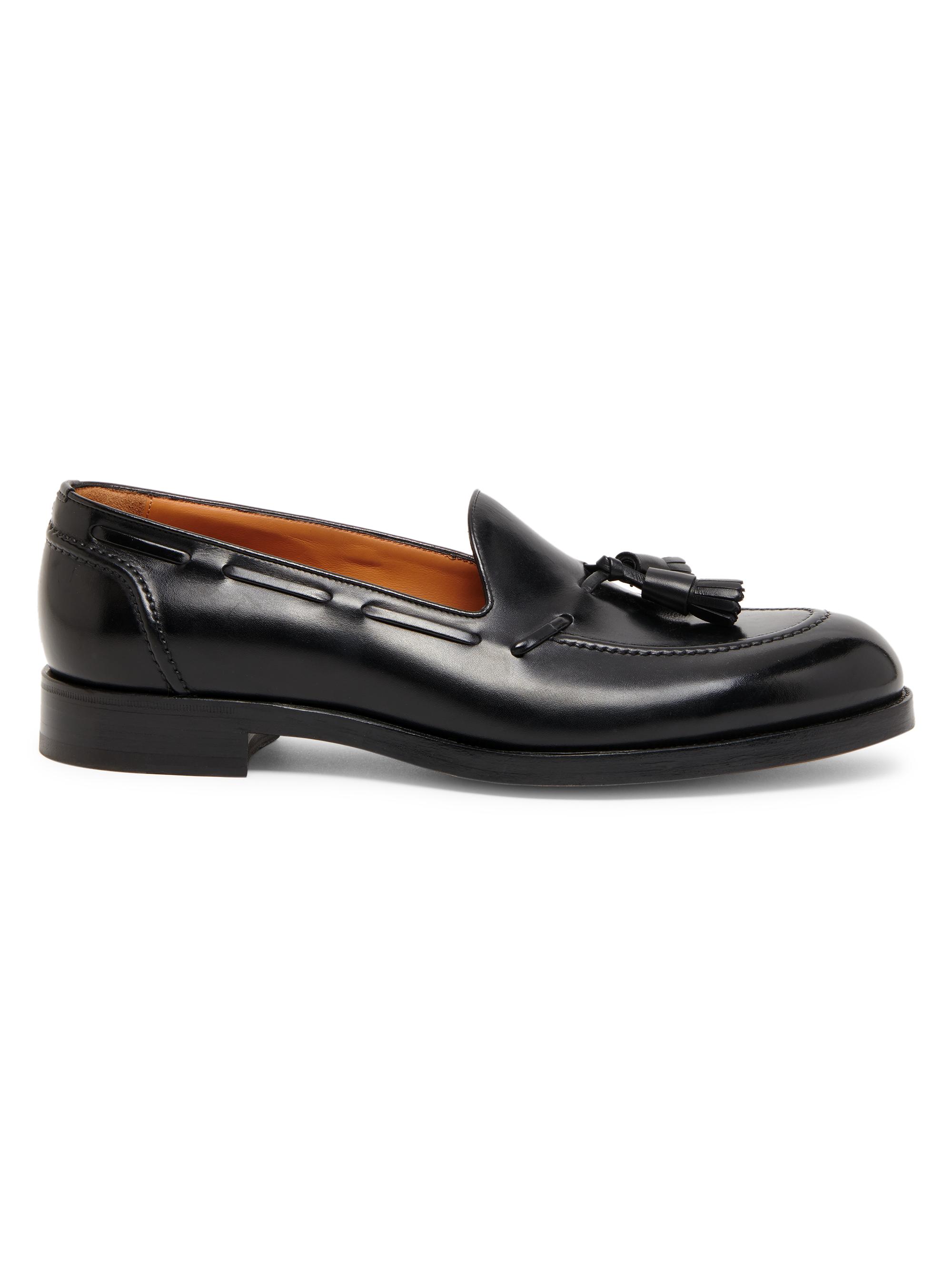 TOM FORD Men's Westminster Burnished Leather Loafers - Black