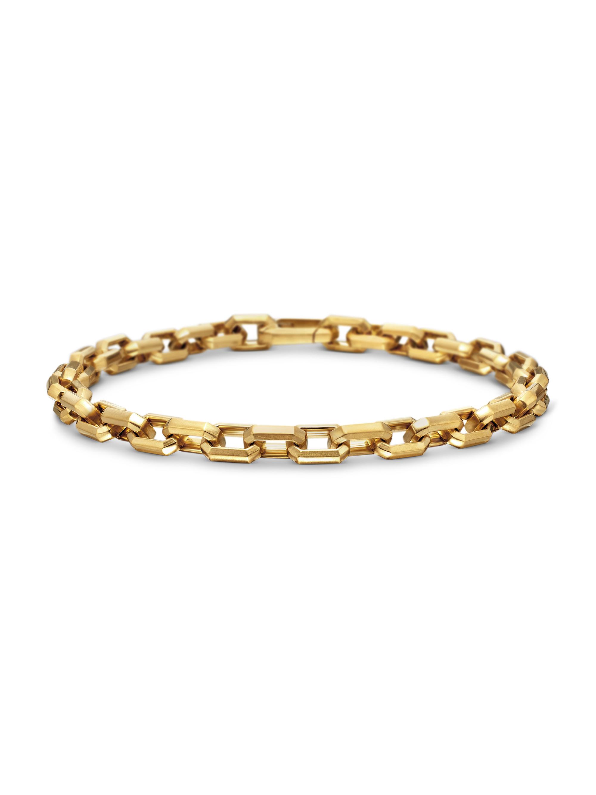 David Yurman Men's Streamline Heirloom Chain Link Bracelet in 18K Yellow Gold - Gold