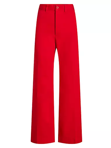 RALPH LAUREN $125 Womens New Red Plaid Straight leg Pants 4P