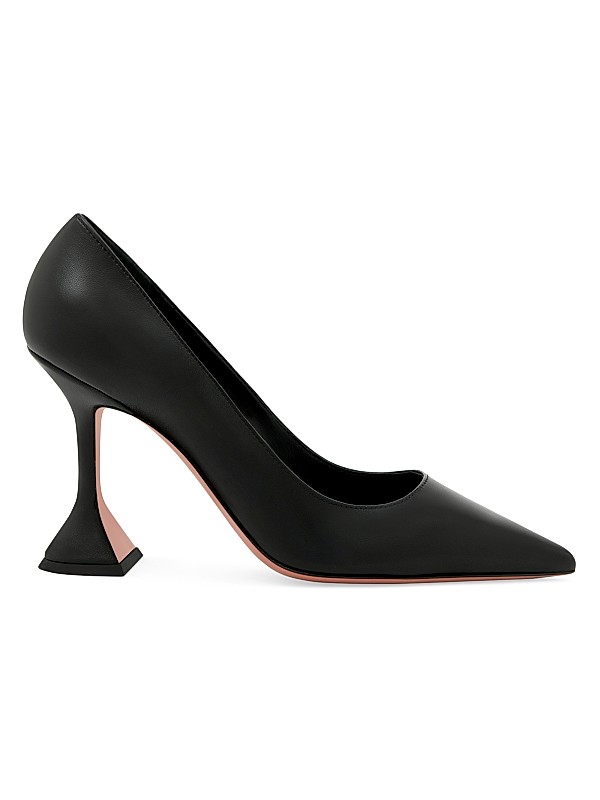 Shop Amina Muaddi Ami 95MM Leather Pumps | Saks Fifth Avenue Shop Amina Muaddi Ami 95MM Leather Pumps | Saks Fifth Avenue
