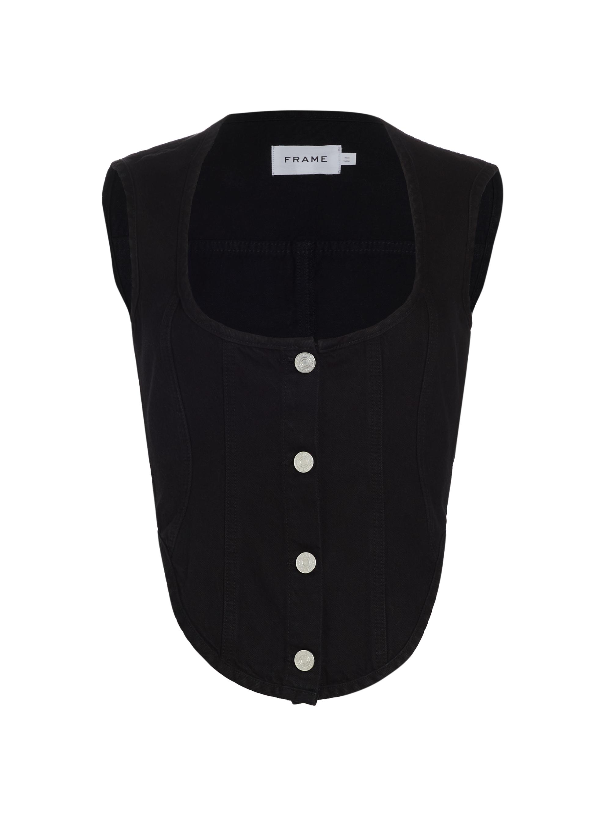 Frame Women's Seamed Scoop Bustier Top - Scorpio