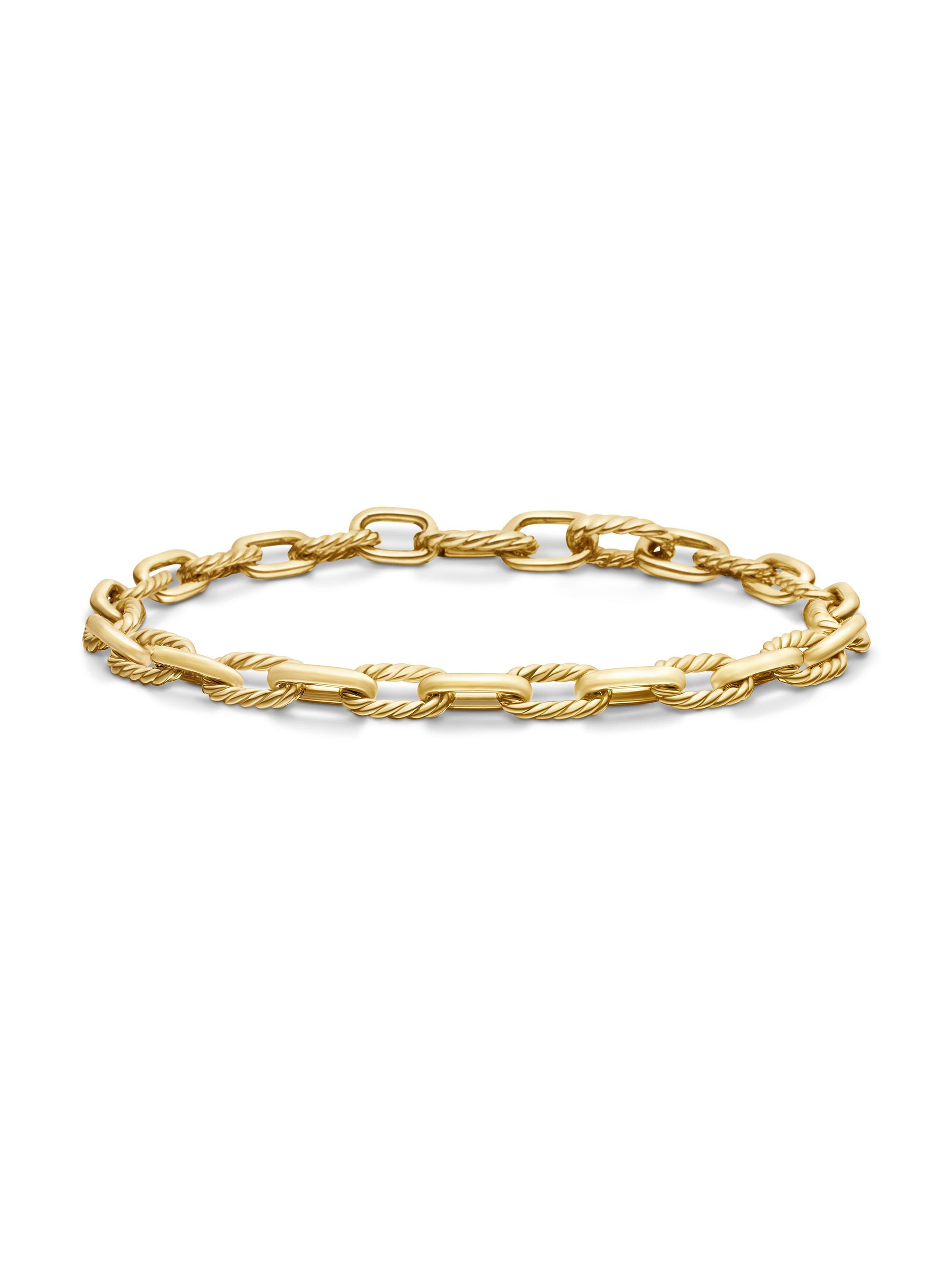 David Yurman Men's DY Madison Chain Bracelet In 18K Yellow Gold - Gold