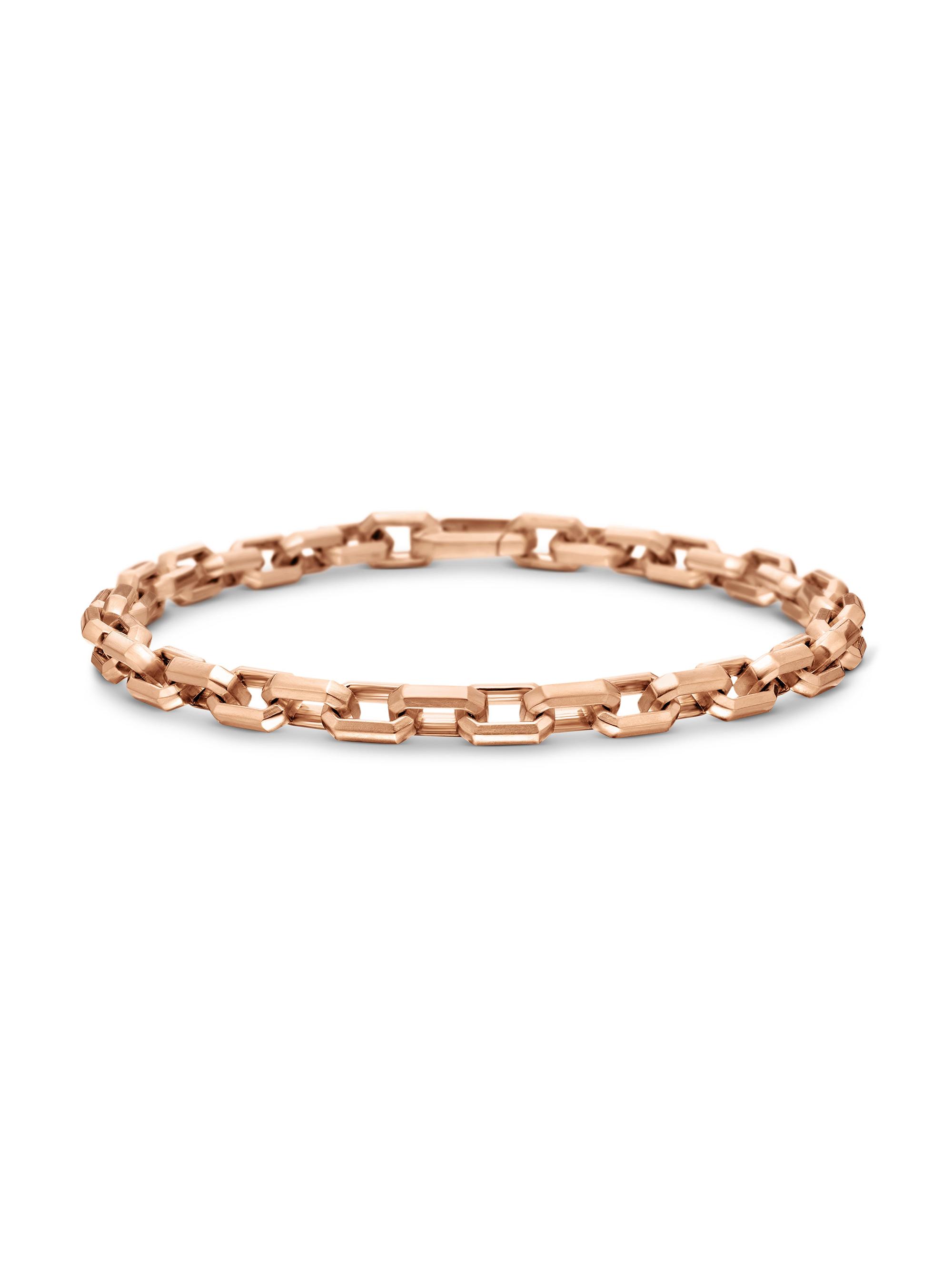 David Yurman Men's Streamline Heirloom Chain Link Bracelet in 18K Rose Gold - Rose Gold