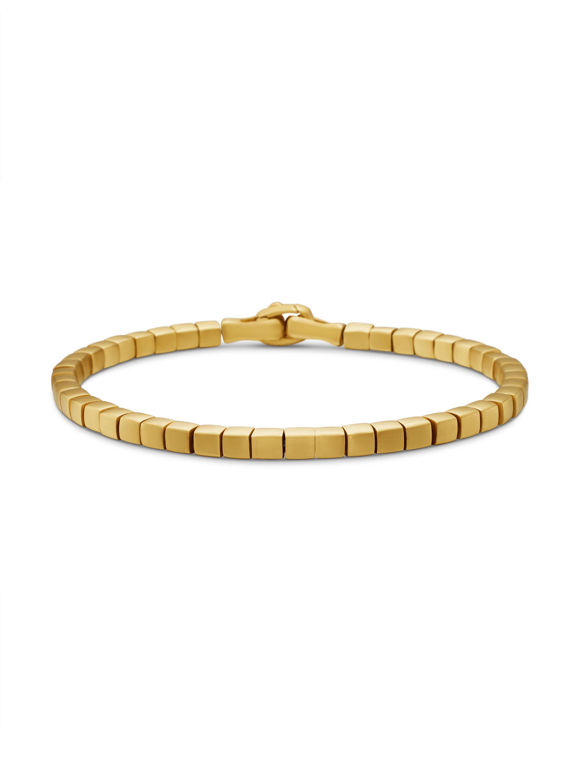 David Yurman Men's Spiritual Beads Cushion Bracelet - Gold