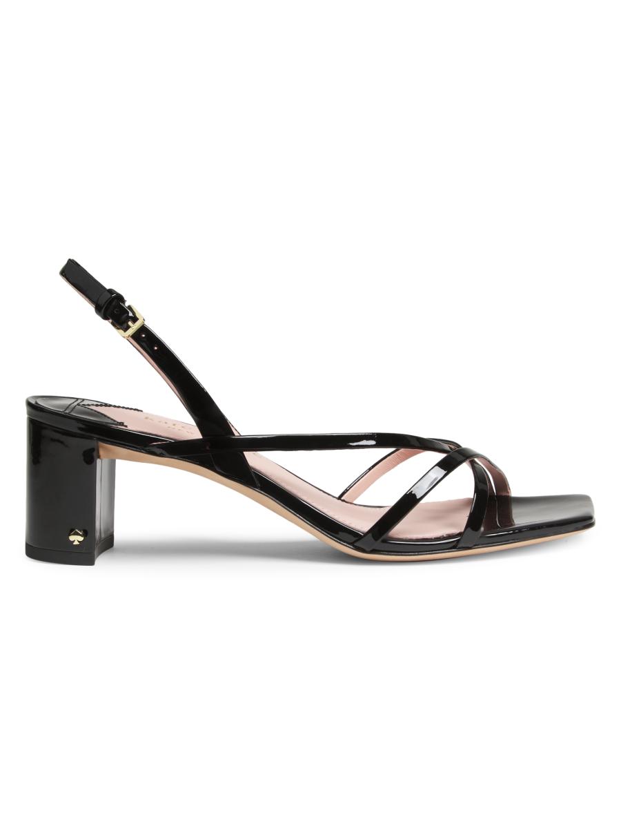kate spade new york Renee Patent Leather Block Heel Sandals | Saks