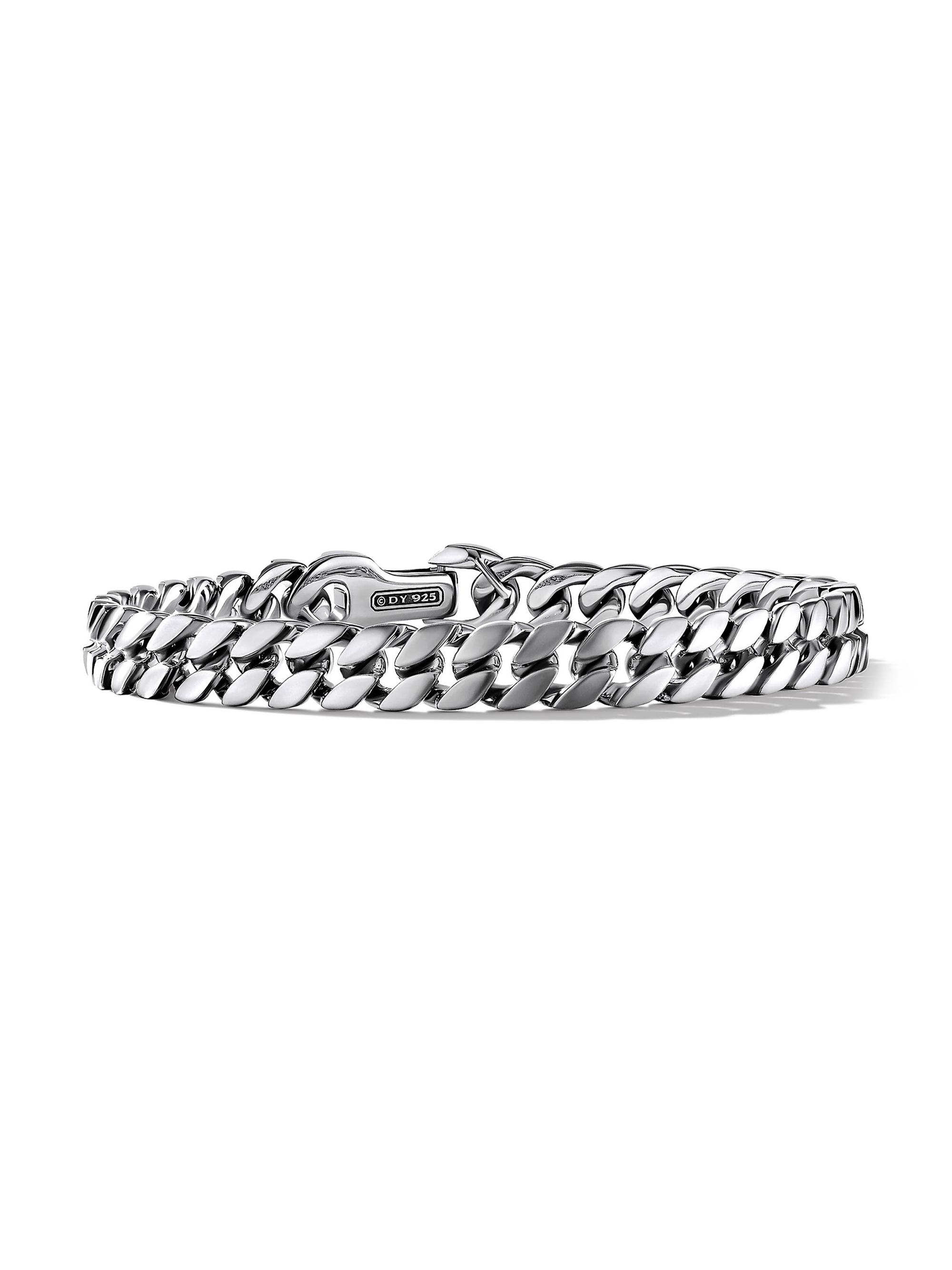 David Yurman Men's Curb Chain Bracelet In Sterling Silver - Silver