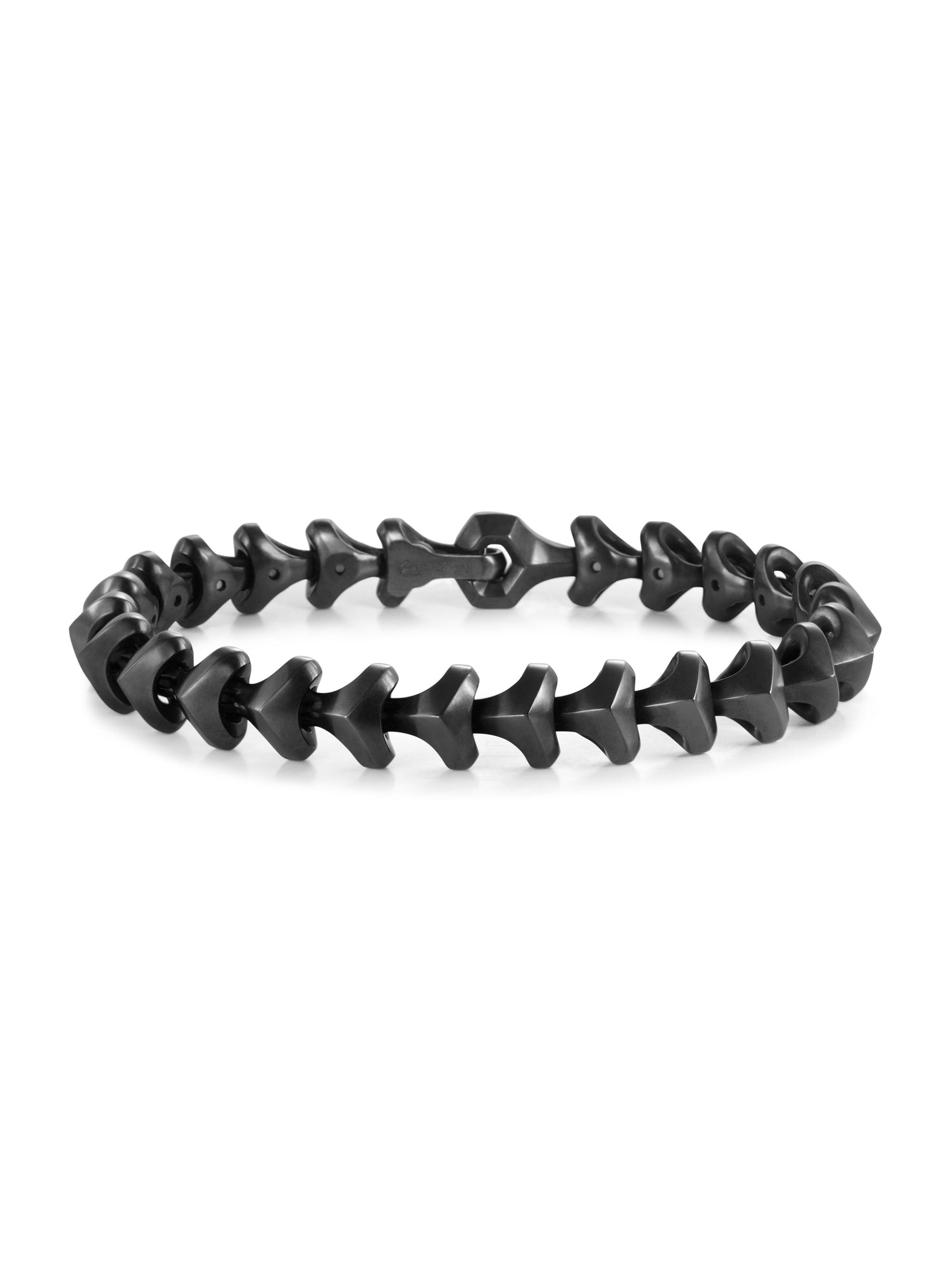 David Yurman Men's Armory Link Bracelet in Titanium - Black