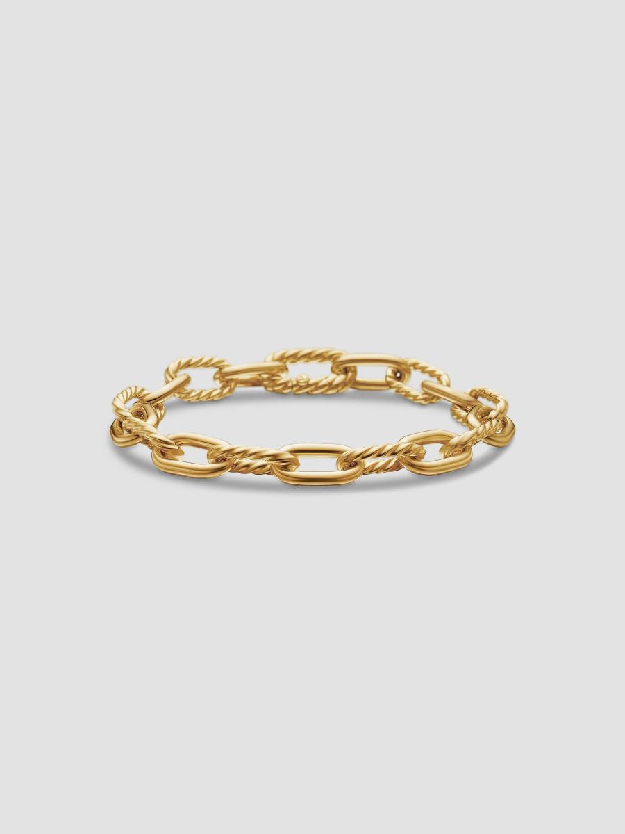 David Yurman DY Madison Chain Bracelet in 18K Yellow Gold | Saks