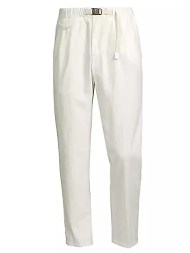 Pleated Cotton-Linen Pants