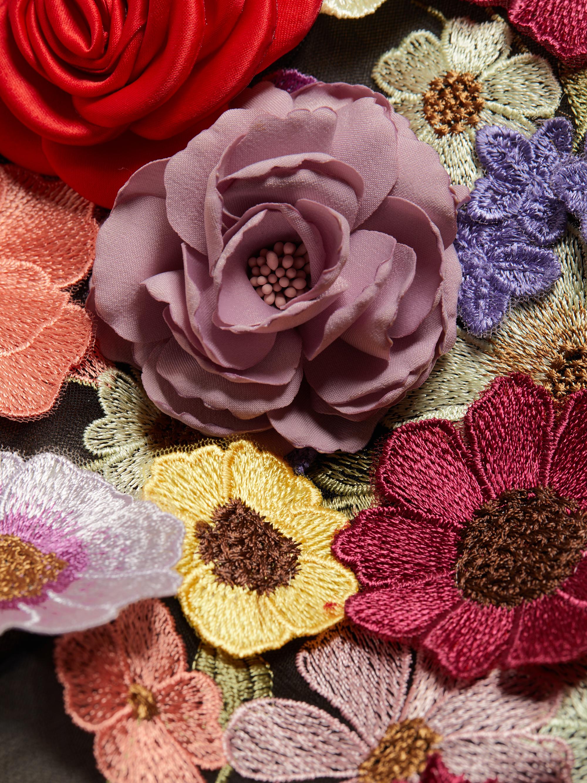 Bronx and Banco Maraya Bouquet Long-Sleeve Minidress | Saks Fifth