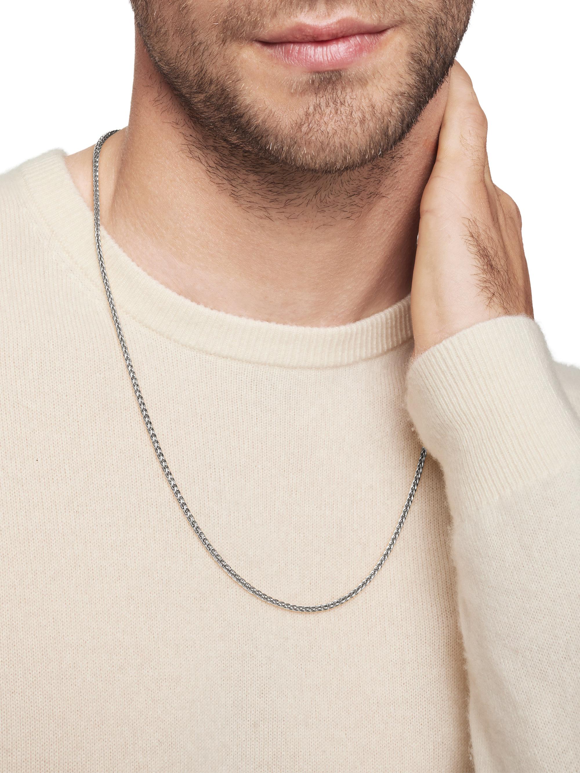 David Yurman Wheat Chain Necklace in Sterling Silver | Saks Fifth