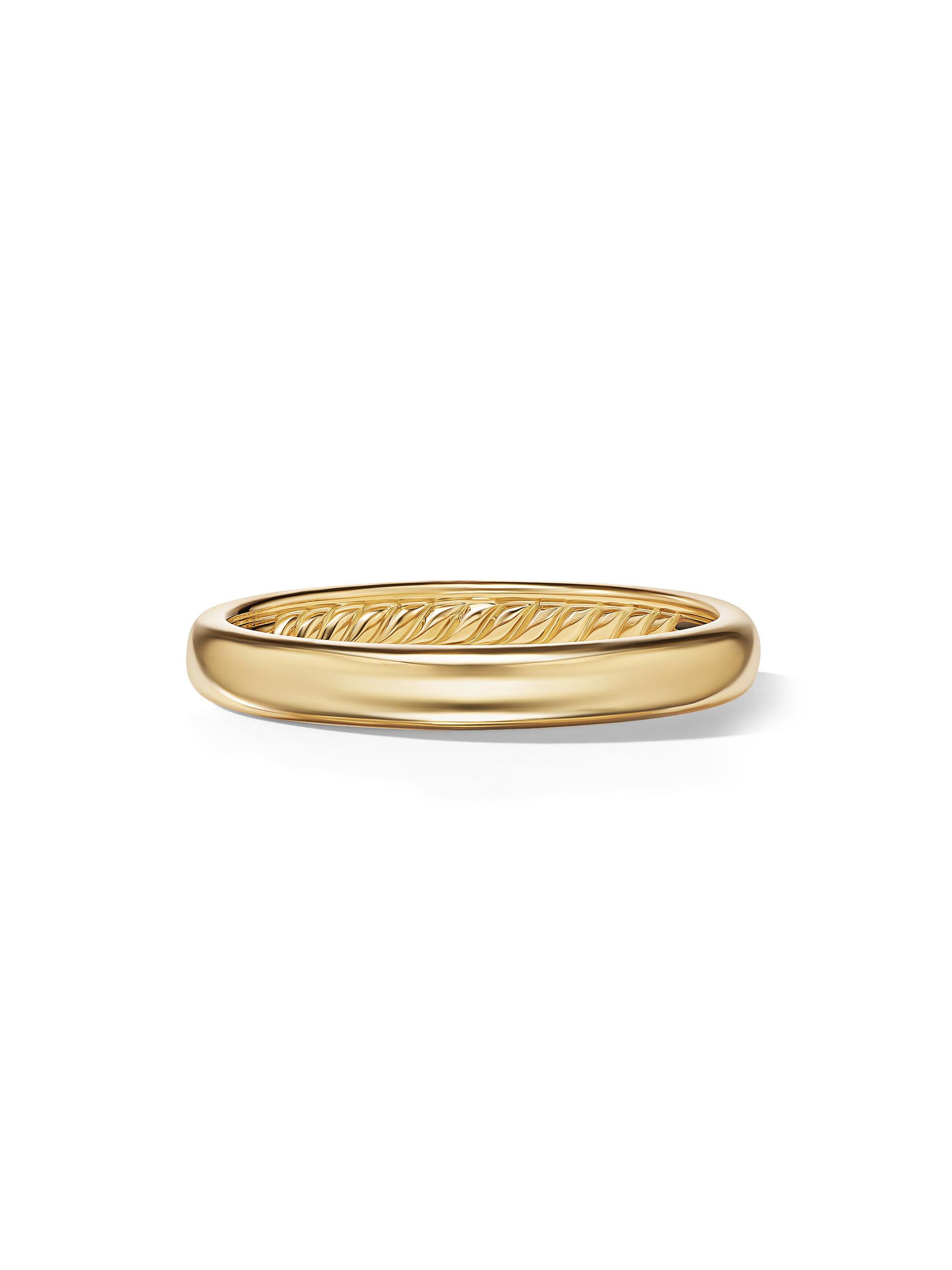 David Yurman Men's DY Classic Band Ring in 18K Yellow Gold - Gold