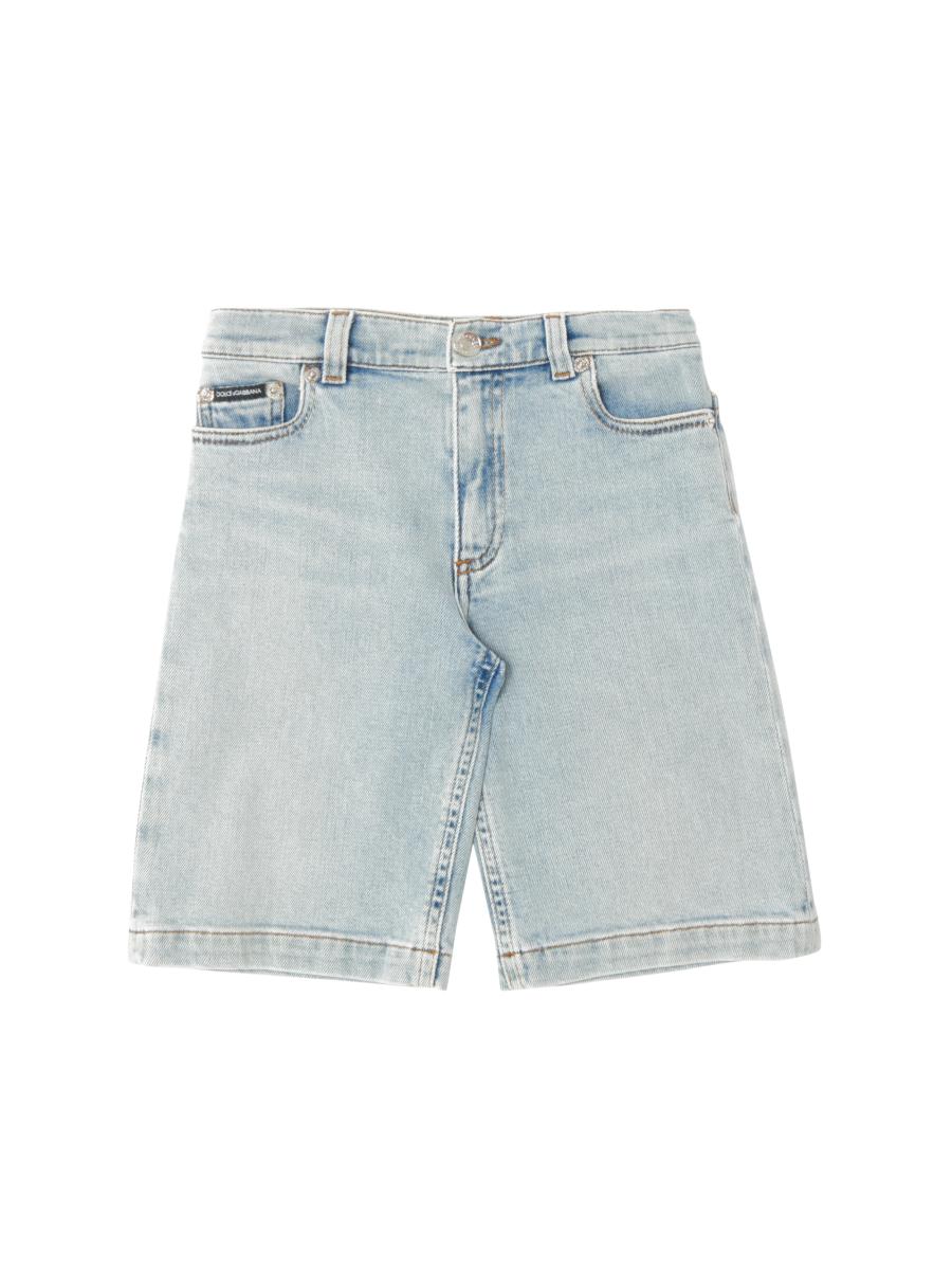 Dolce&Gabbana Little Kid's & Kid's Stretch Denim Shorts