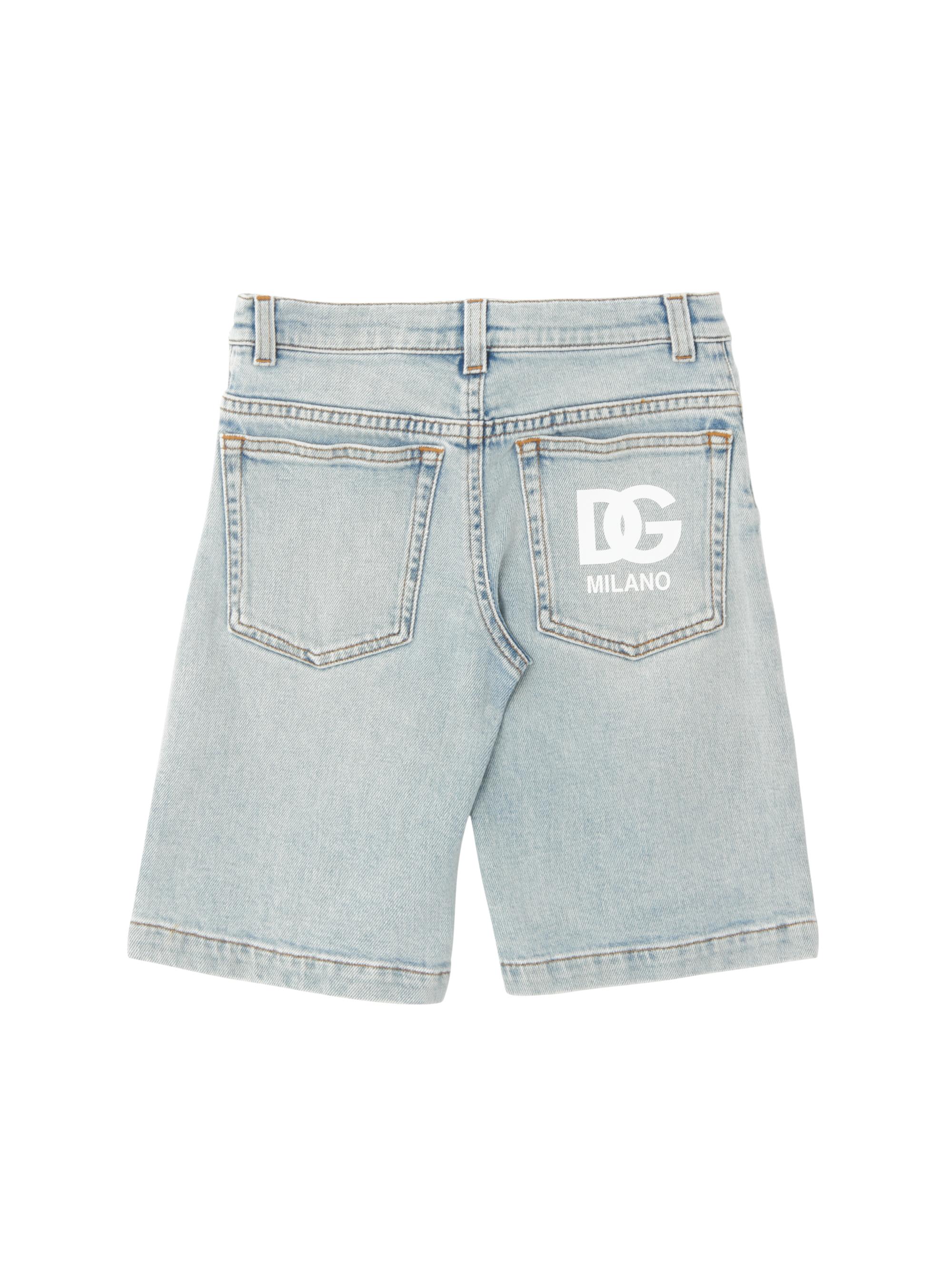 Dolce&Gabbana Little Kid's & Kid's Stretch Denim Shorts | Saks