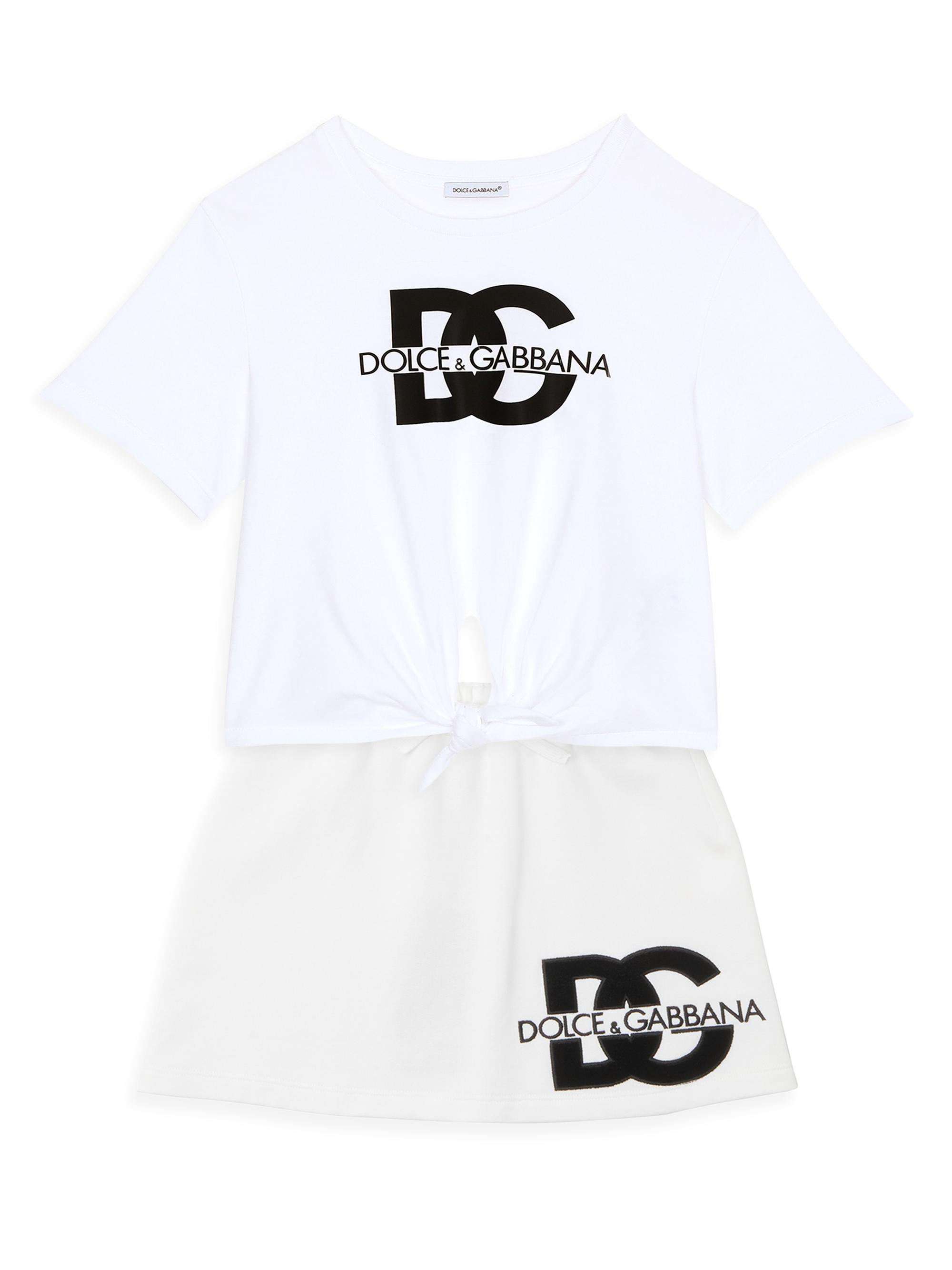 Little Girl's & Girl's Logo Tie T-Shirt