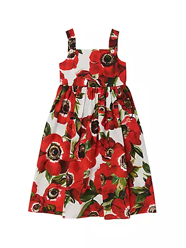 Little Girl's & Girl's Floral Cotton Dress