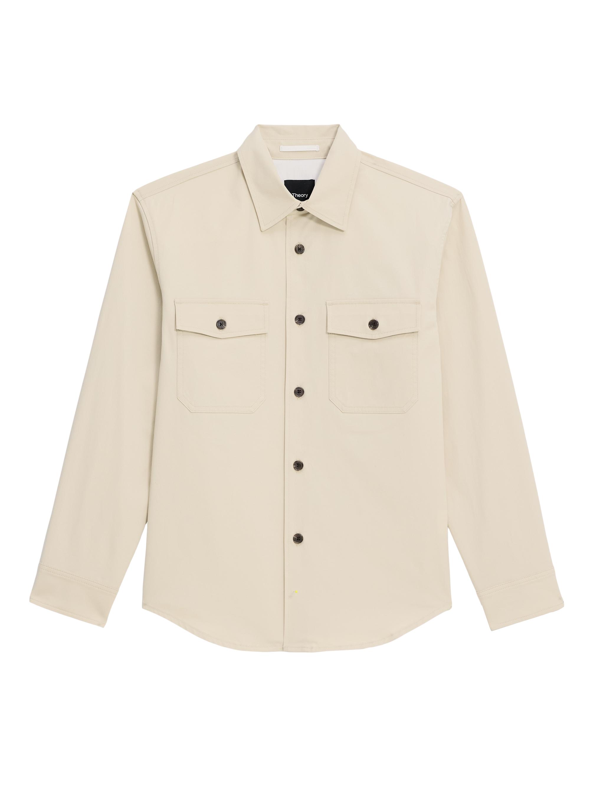 Theory Men's Garvin Shirt Jacket - Sand