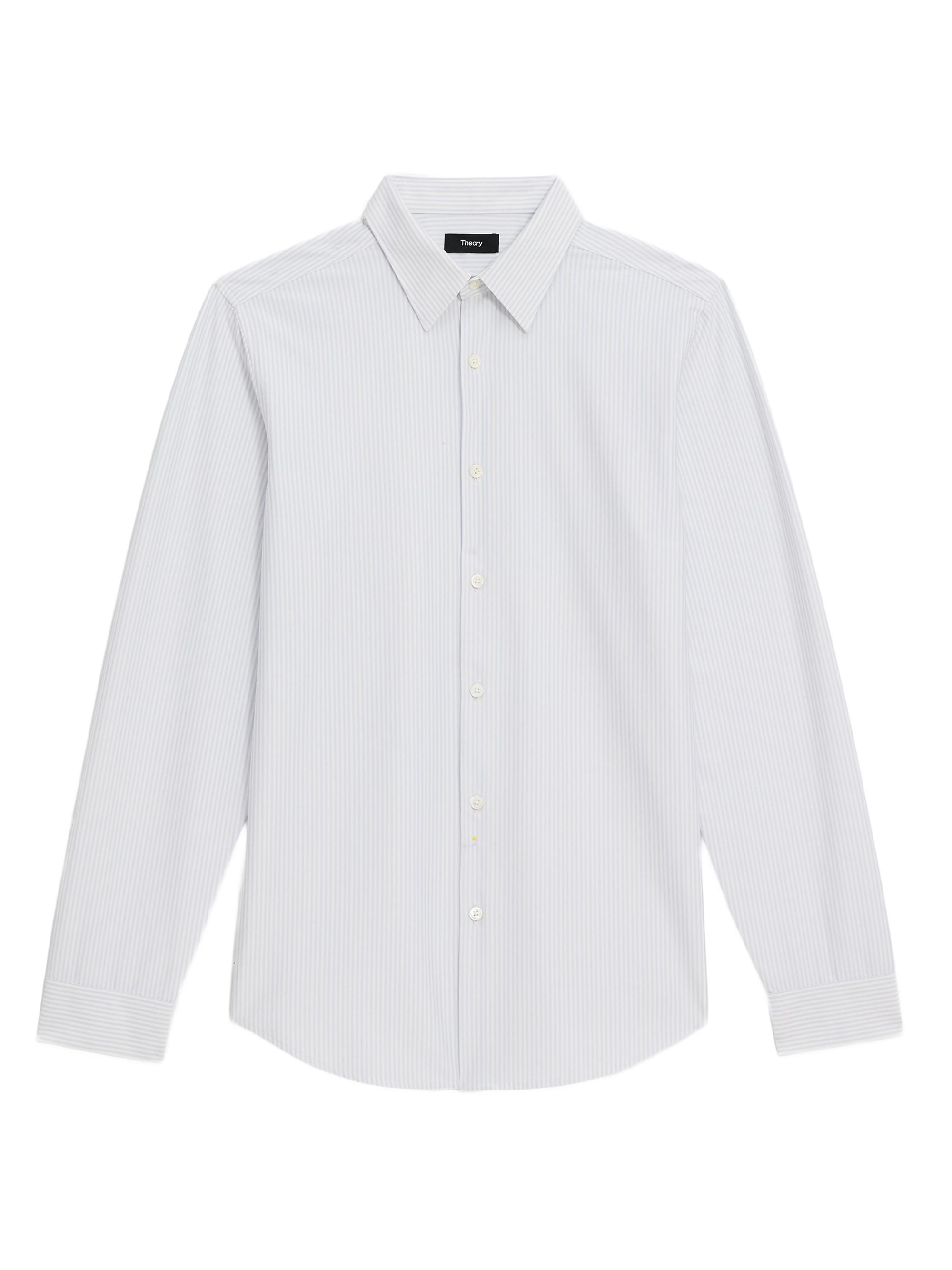 Theory Men's Sylvain In Structure Knit - White Olympic