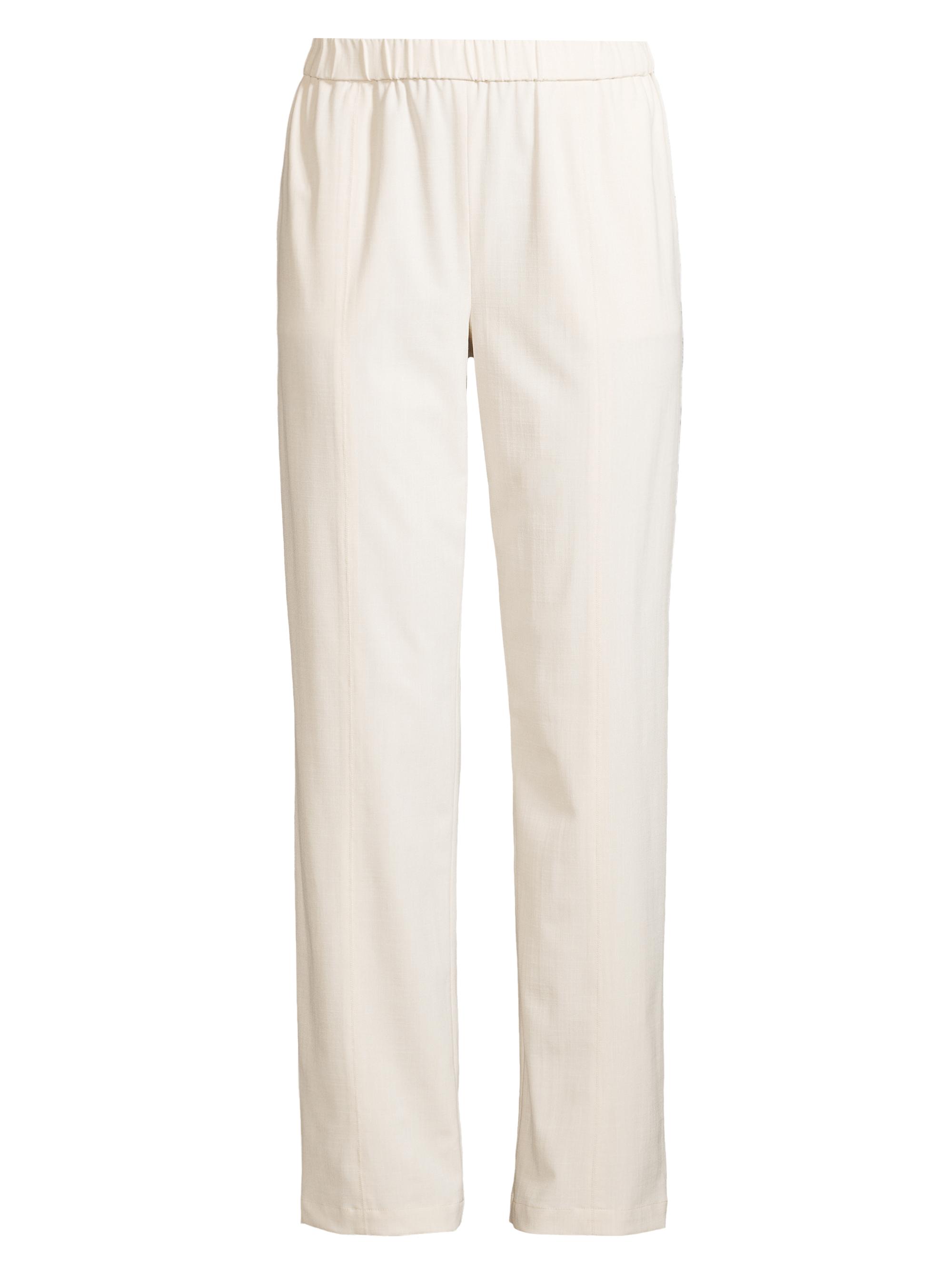 Misook Women's Soft Knit Straight Pants - Biscotti