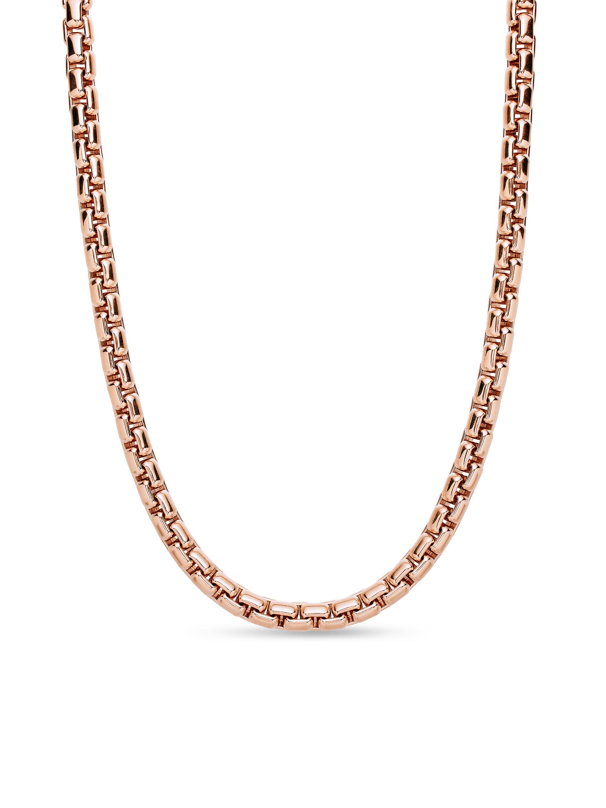 David Yurman Box Chain Necklace In 18K Rose Gold, 7.5mm | Saks