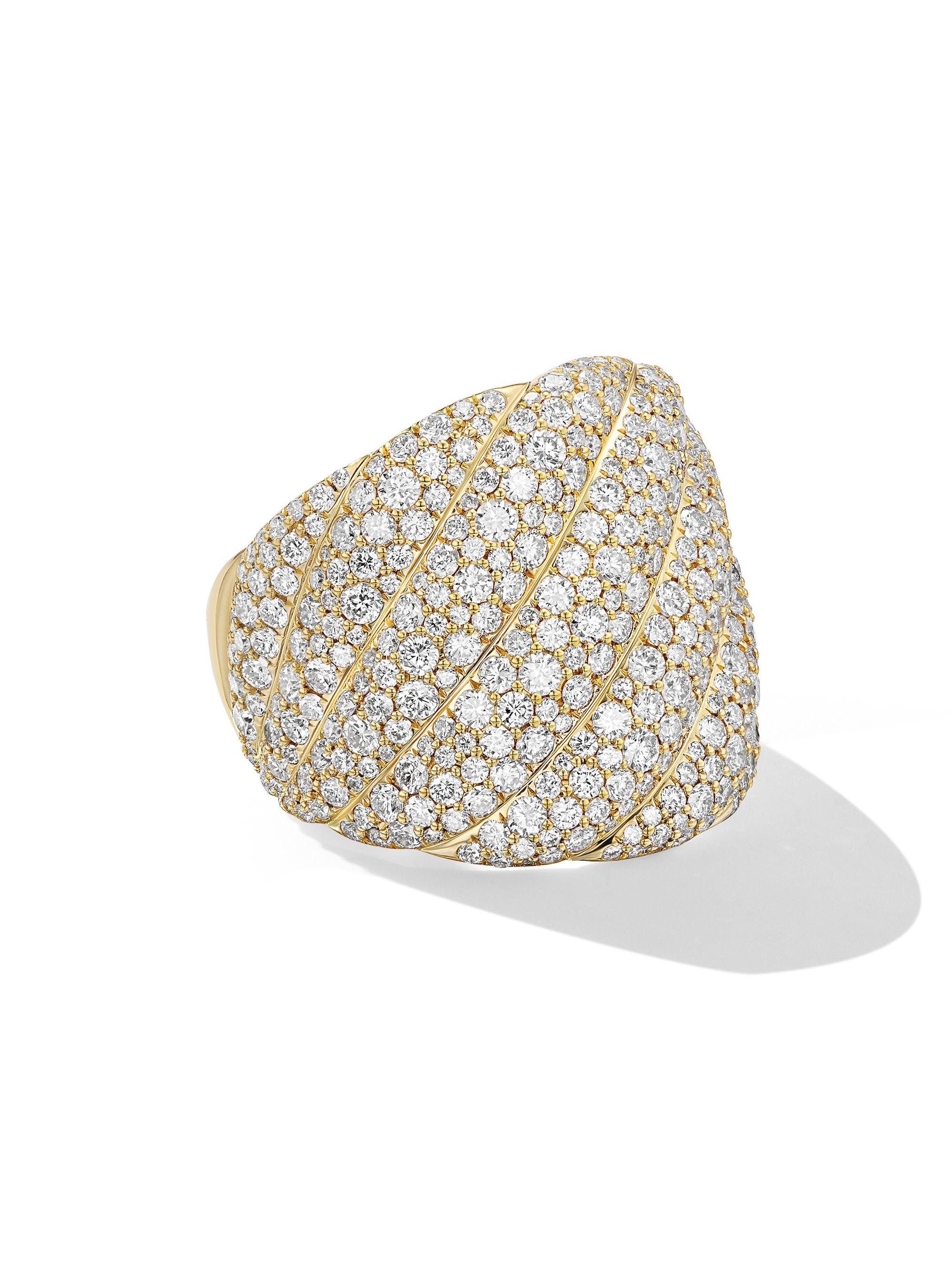 David Yurman Women's Sculpted Cable Ring In 18K Yellow Gold - Gold