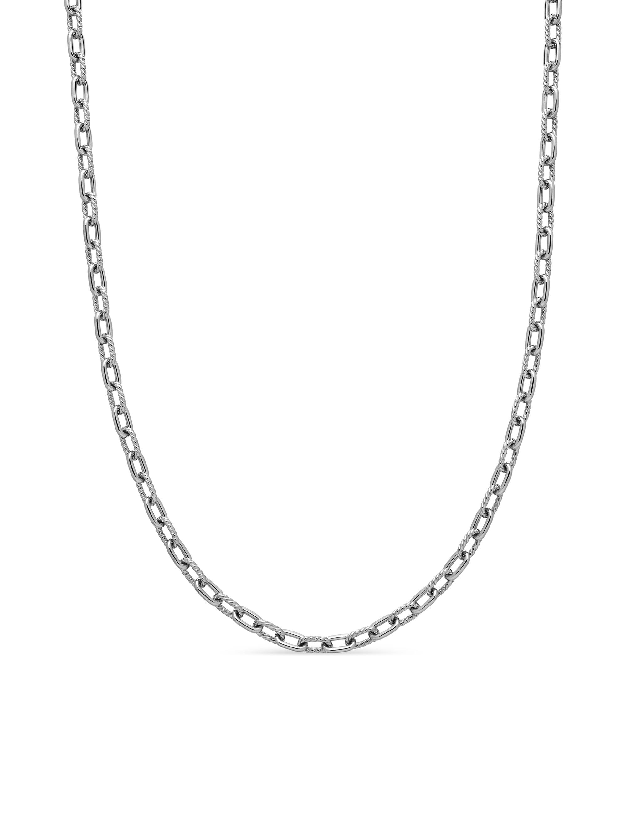 David Yurman Men's DY Madison Chain Necklace in Sterling Silver, 6mm - Silver
