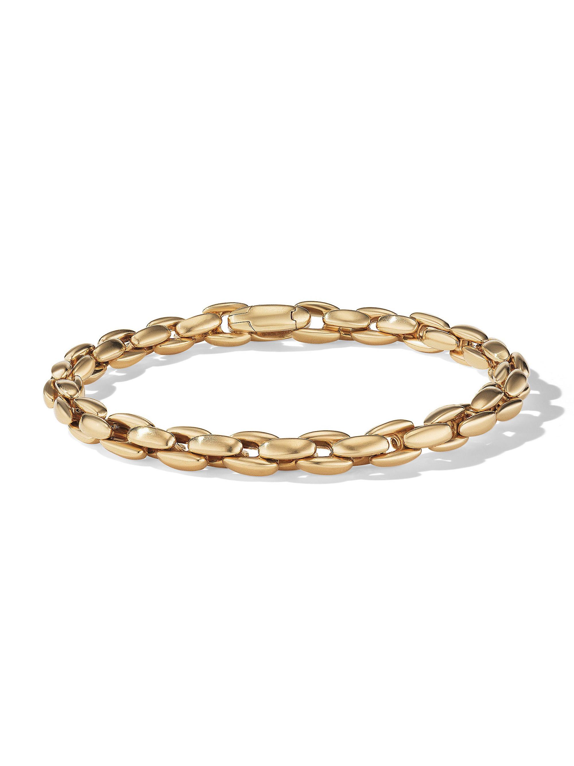 David Yurman Men's Elongated Box Chain Bracelet In 18K Yellow Gold - Gold